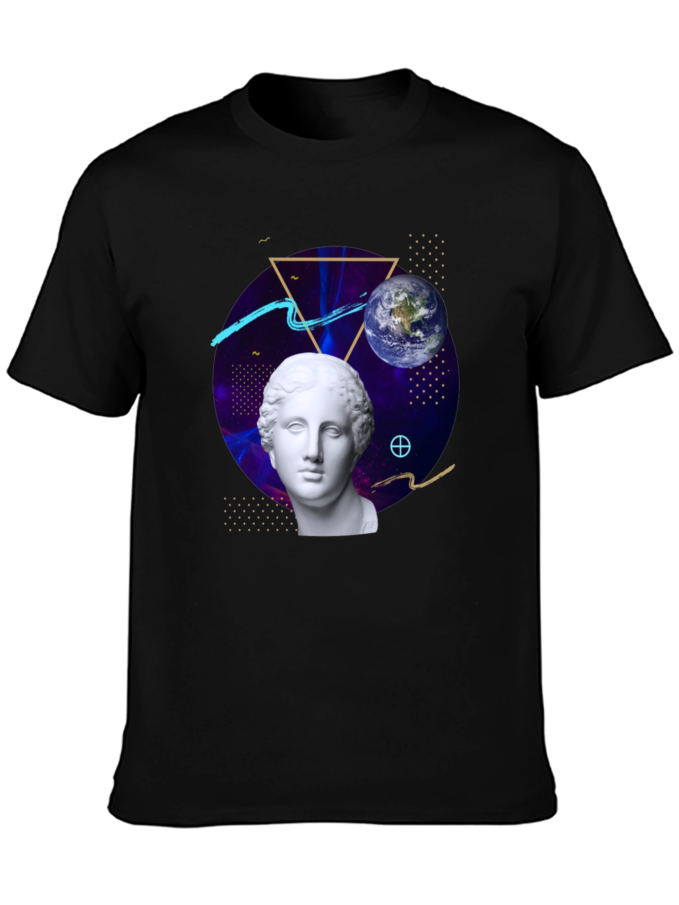 Cosmic Bust Tee - Unique Graphic Design T-Shirt