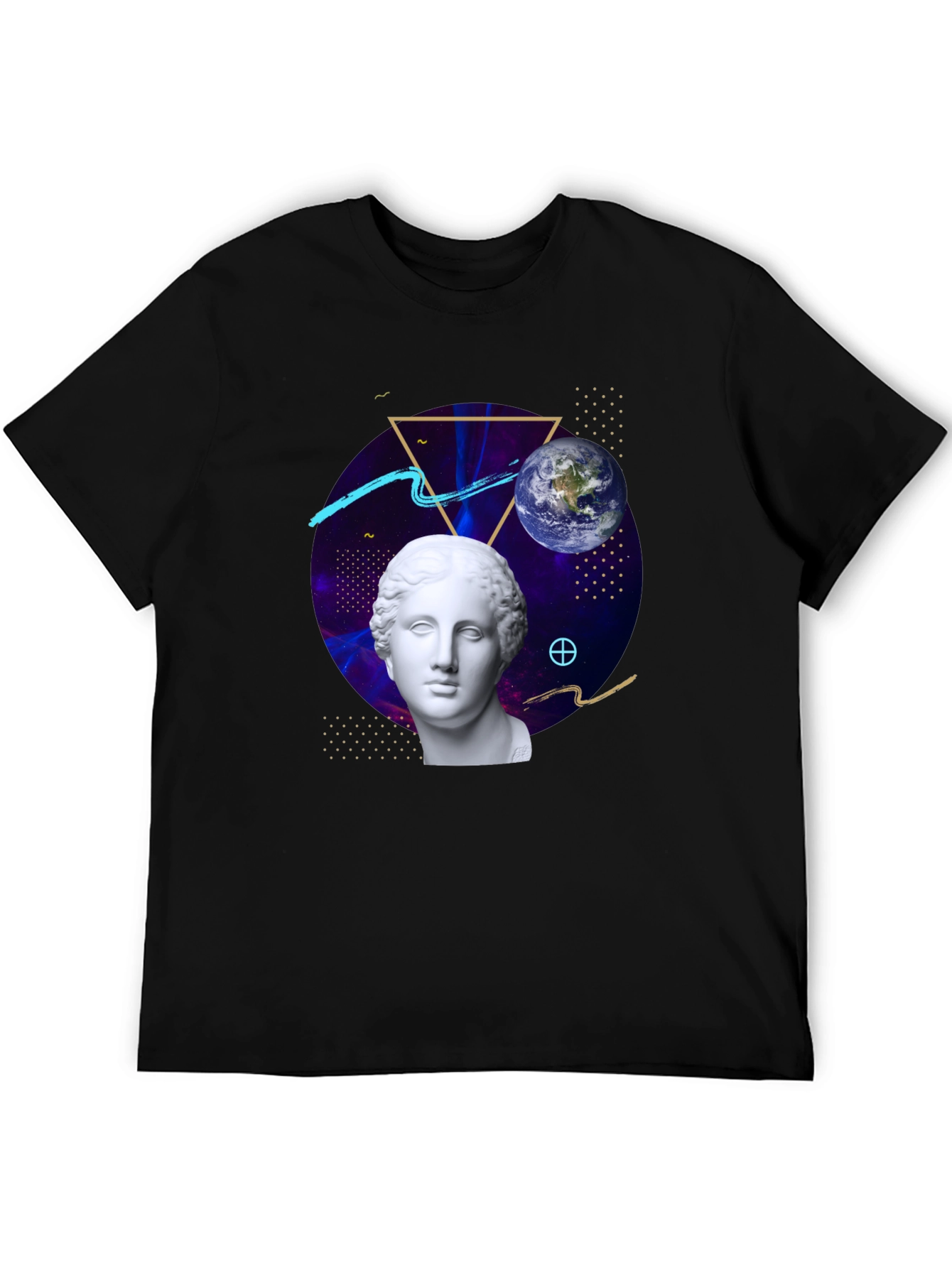 Cosmic Bust Tee - Unique Graphic Design T-Shirt