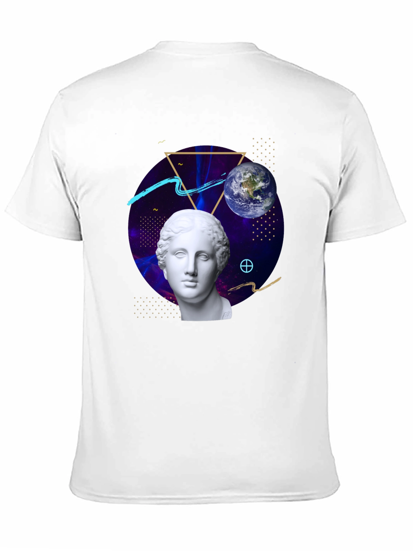 Cosmic Bust Tee - Unique Graphic Design T-Shirt