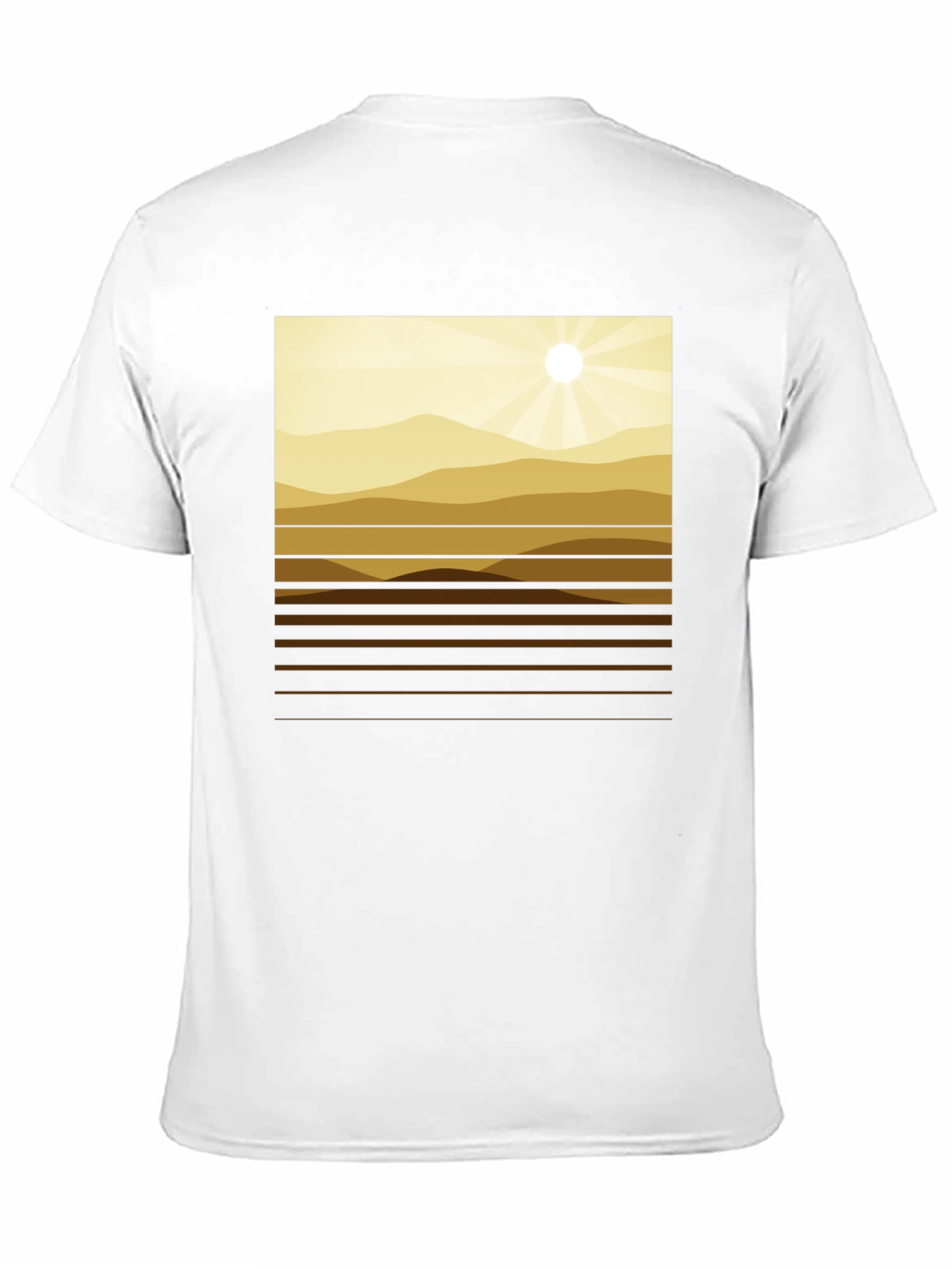 Geometric Mountainscape Graphic Tee