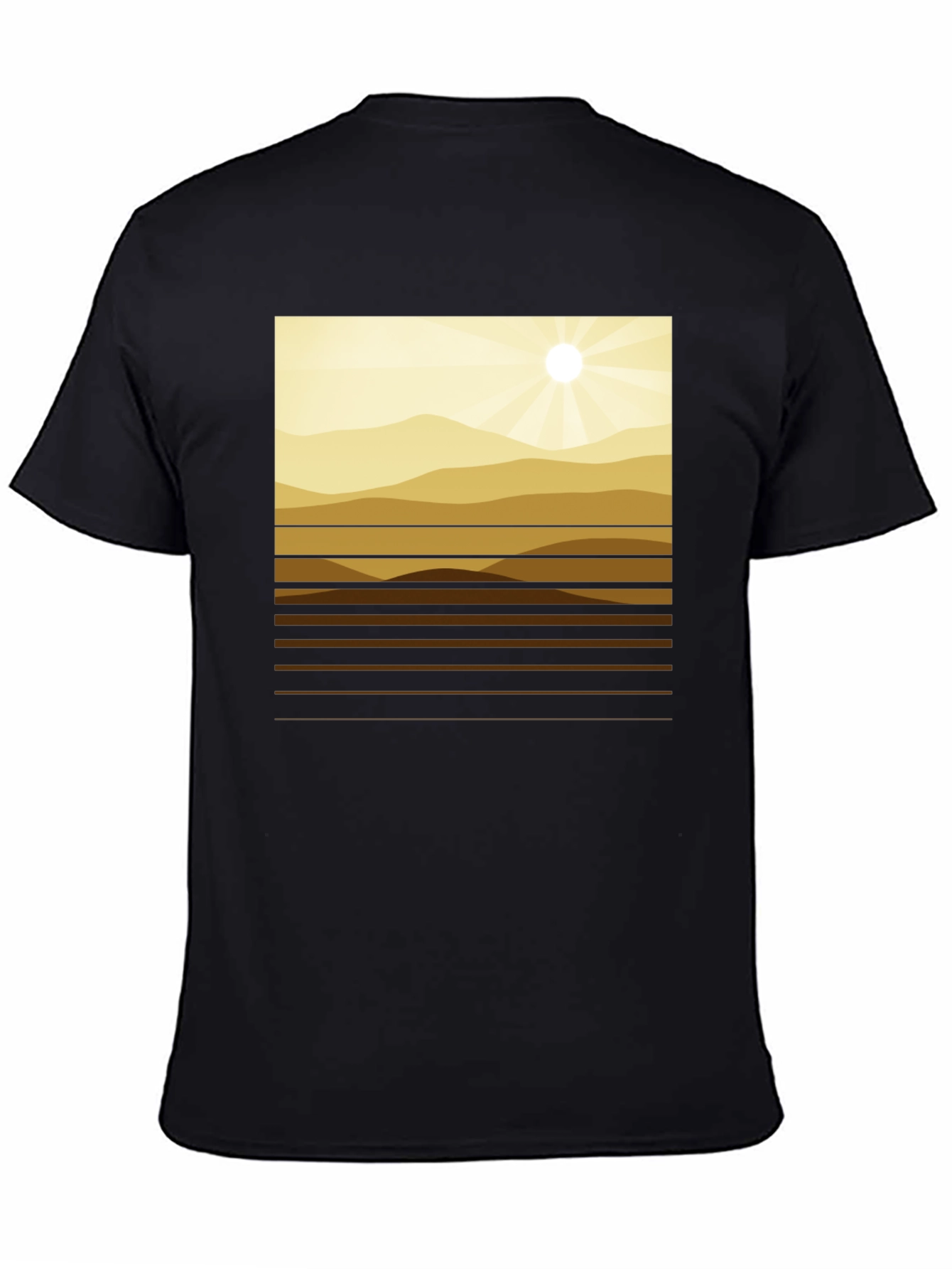 Geometric Mountainscape Graphic Tee