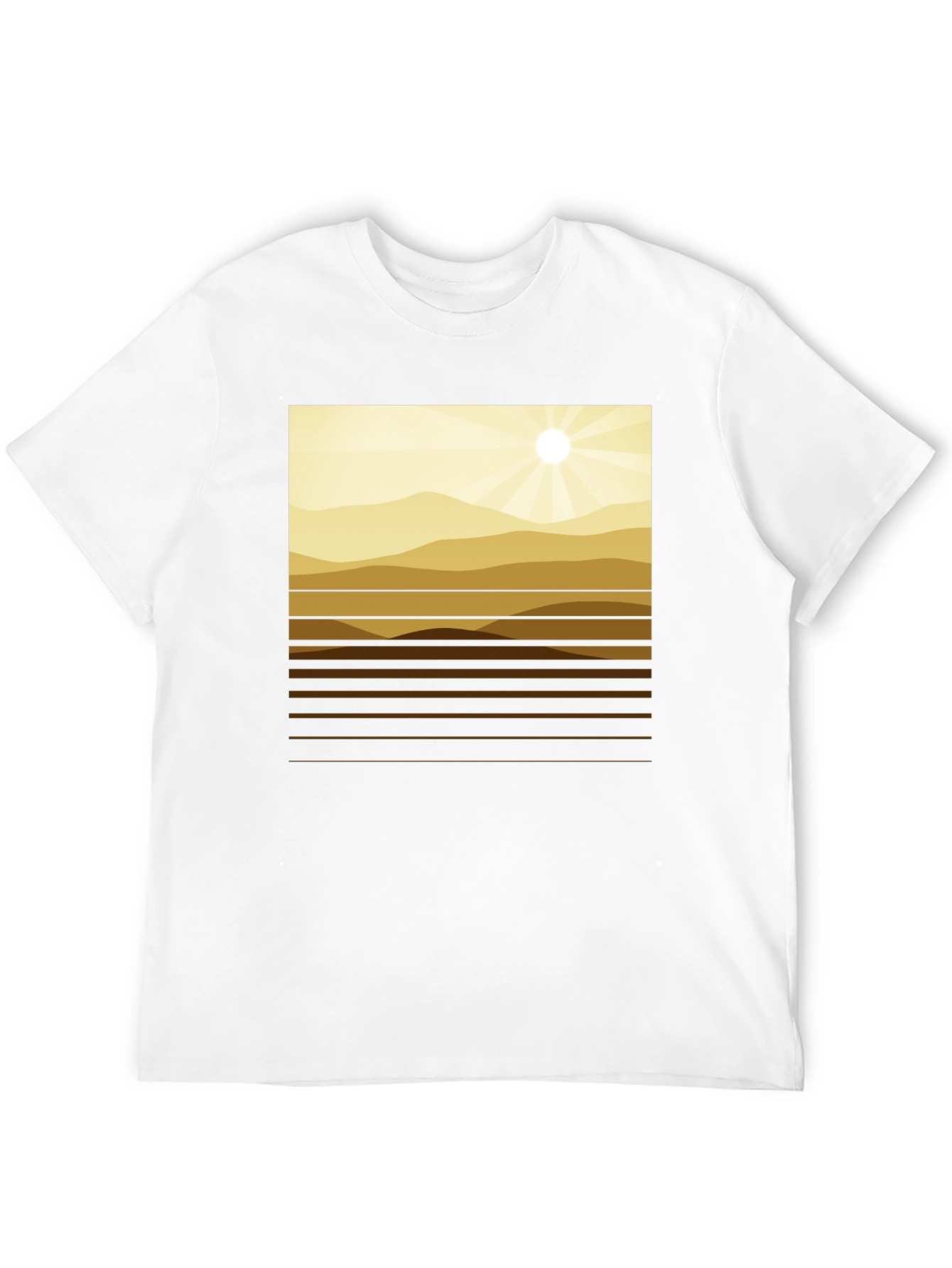 Geometric Mountainscape Graphic Tee