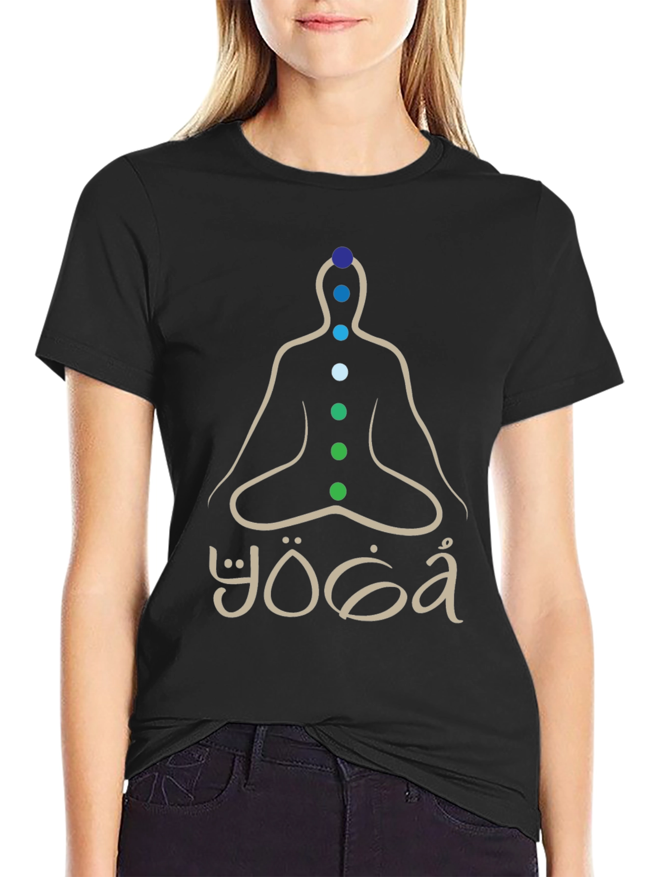 Yoga Chakra Meditation T-Shirt - Spiritual Zen Design