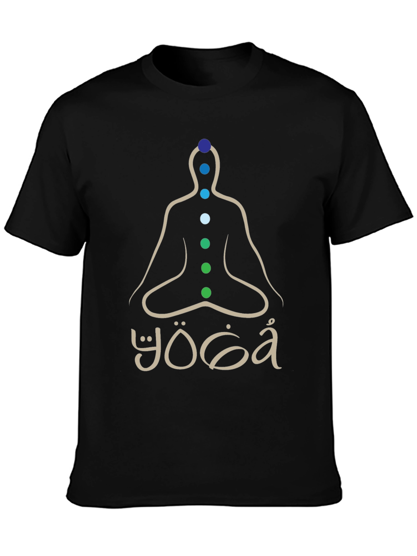 Yoga Chakra Meditation T-Shirt - Spiritual Zen Design