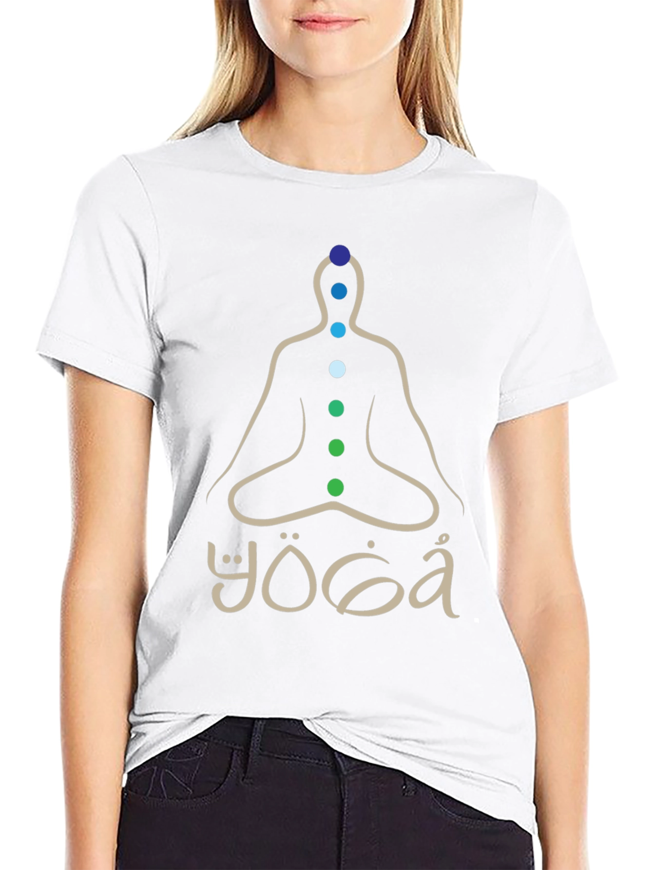 Yoga Chakra Meditation T-Shirt - Spiritual Zen Design