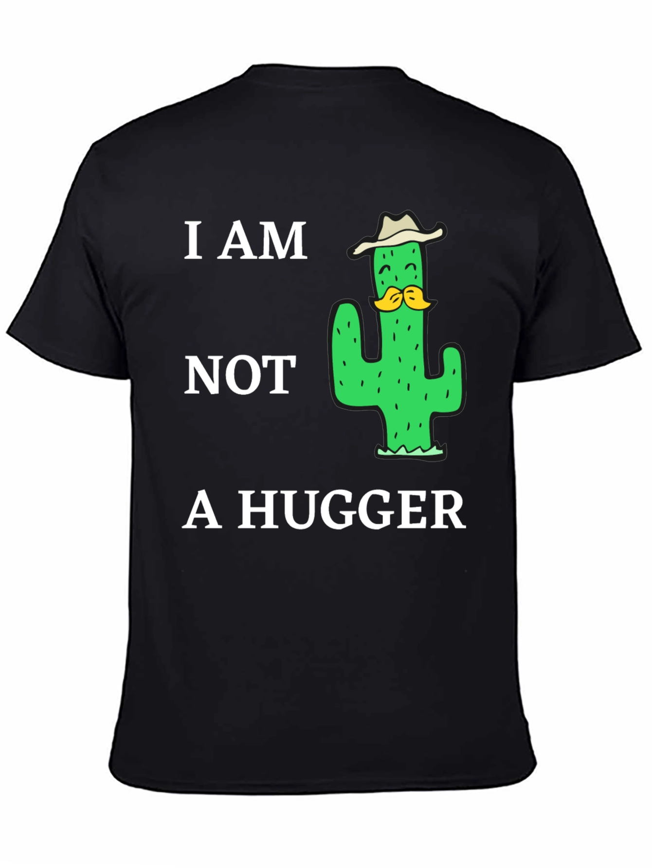 I am Not a Hugger Cactus Graphic T-Shirt