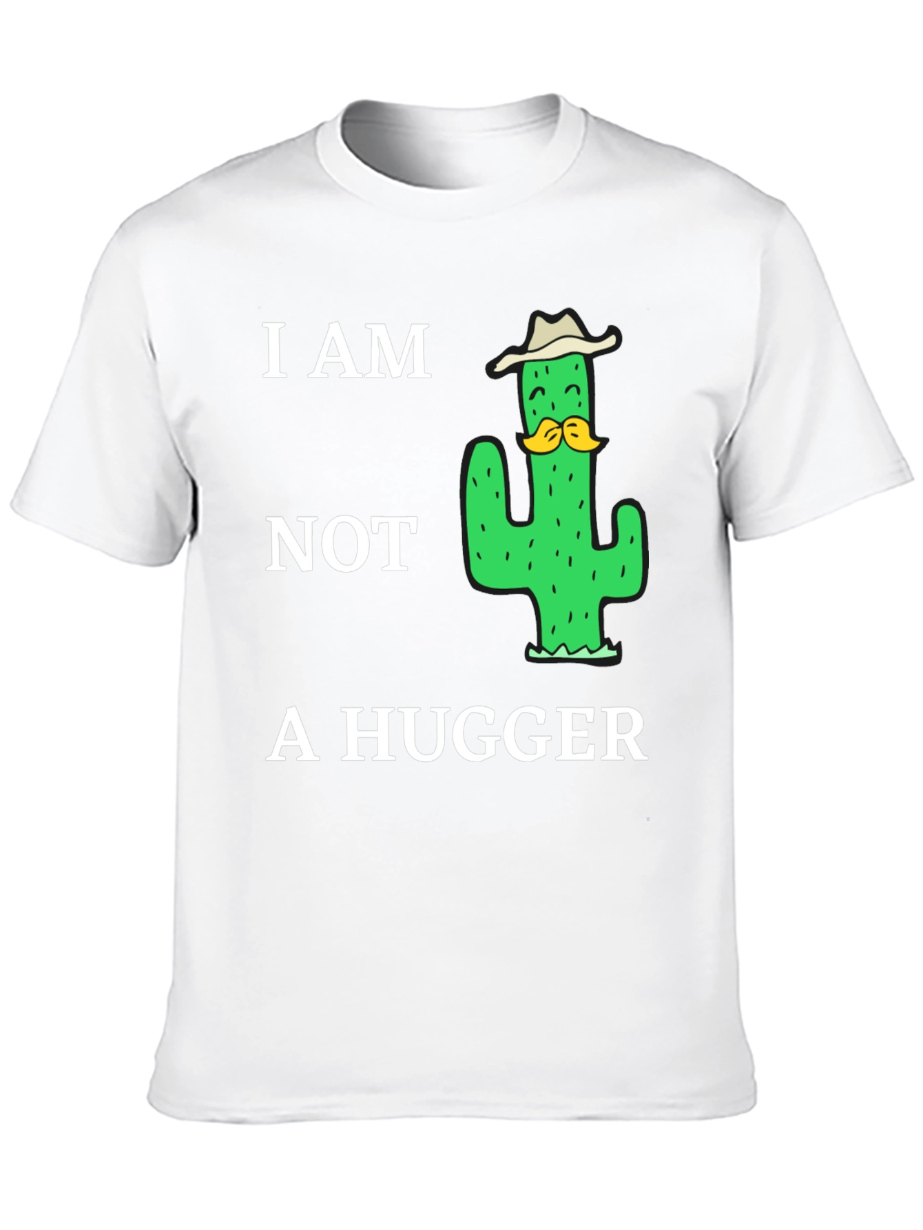 I am Not a Hugger Cactus Graphic T-Shirt