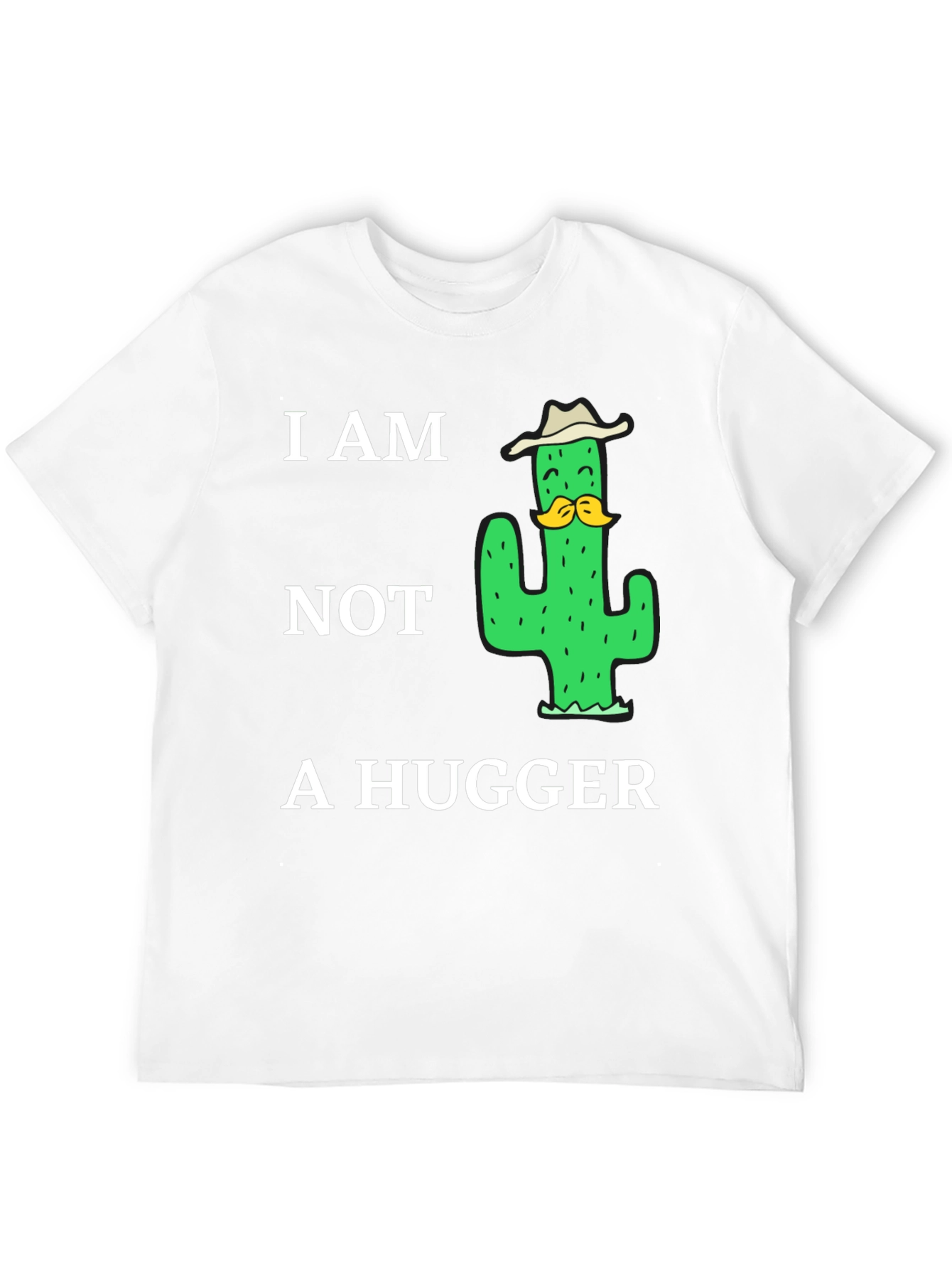I am Not a Hugger Cactus Graphic T-Shirt