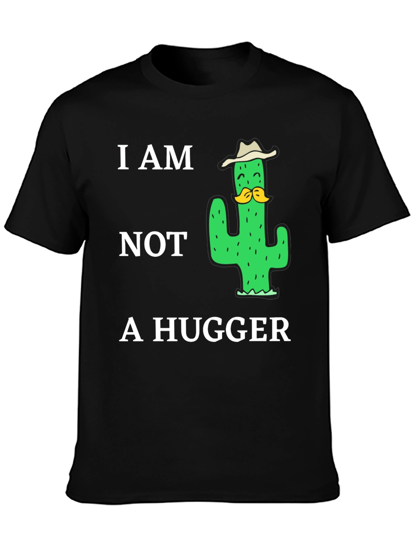 I am Not a Hugger Cactus Graphic T-Shirt