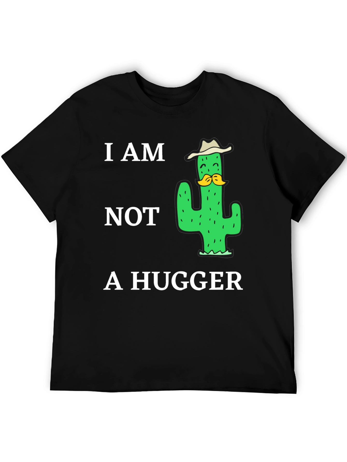 I am Not a Hugger Cactus Graphic T-Shirt