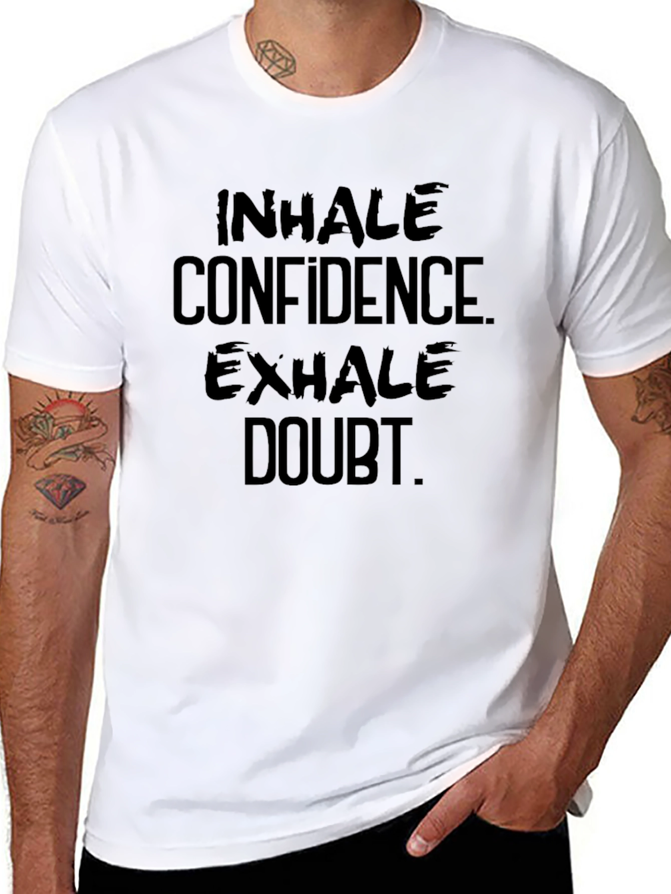 Inhale Confidence Exhale Doubt Graphic Tee