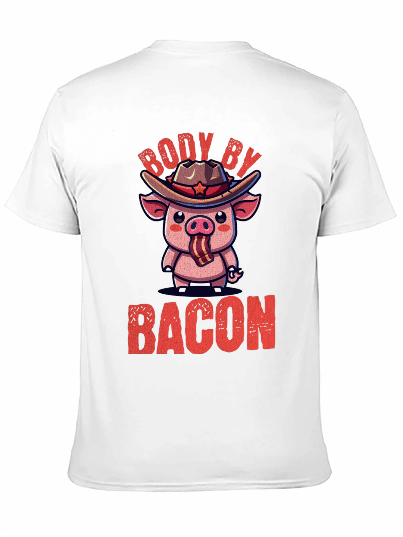 Body By Bacon Pig Graphic T-Shirt