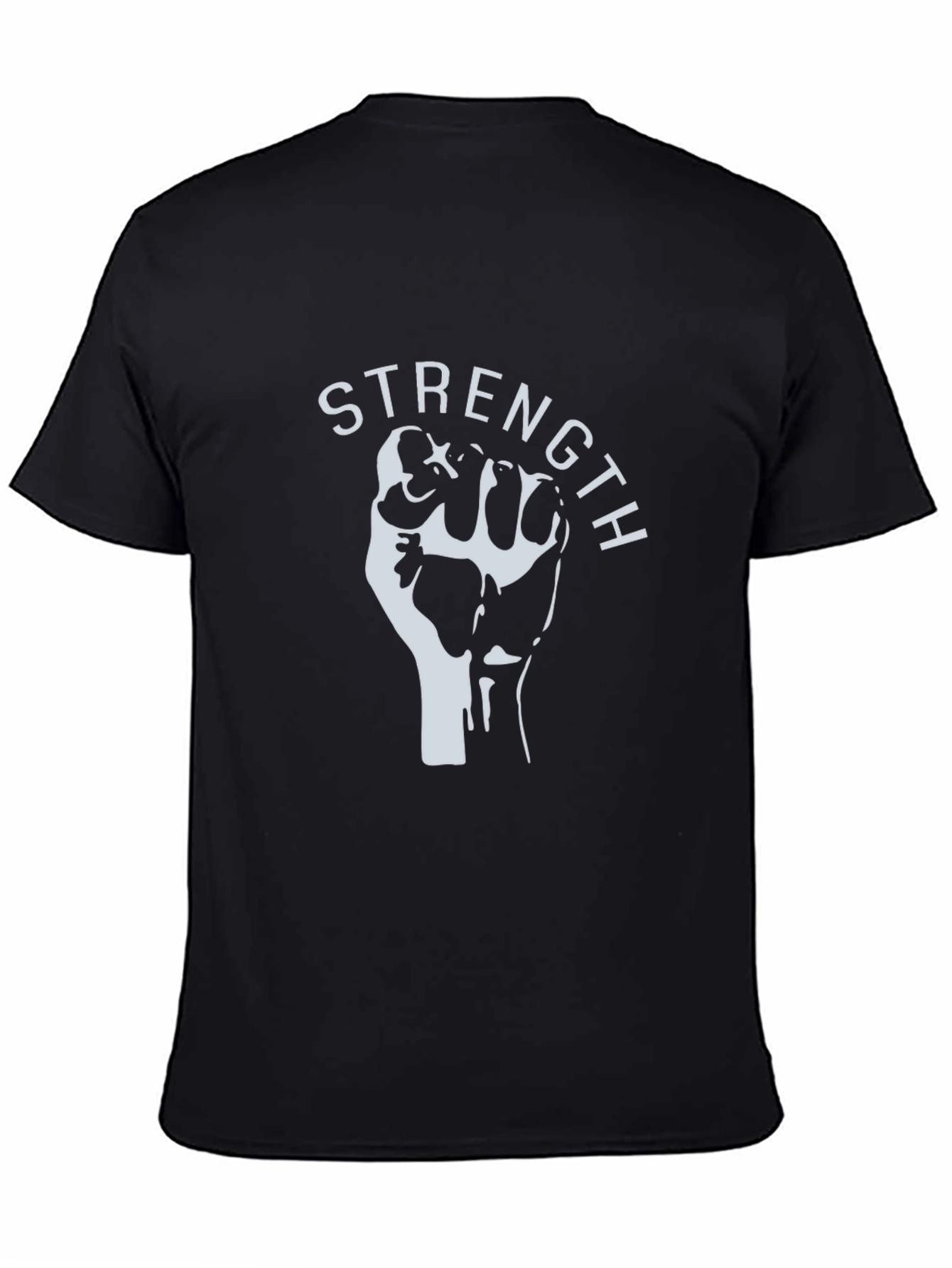 Strength Fist Graphic T-Shirt - Black