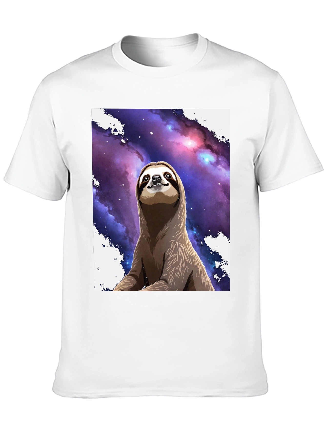 Space Sloth Black T-Shirt: Comfy & Unique