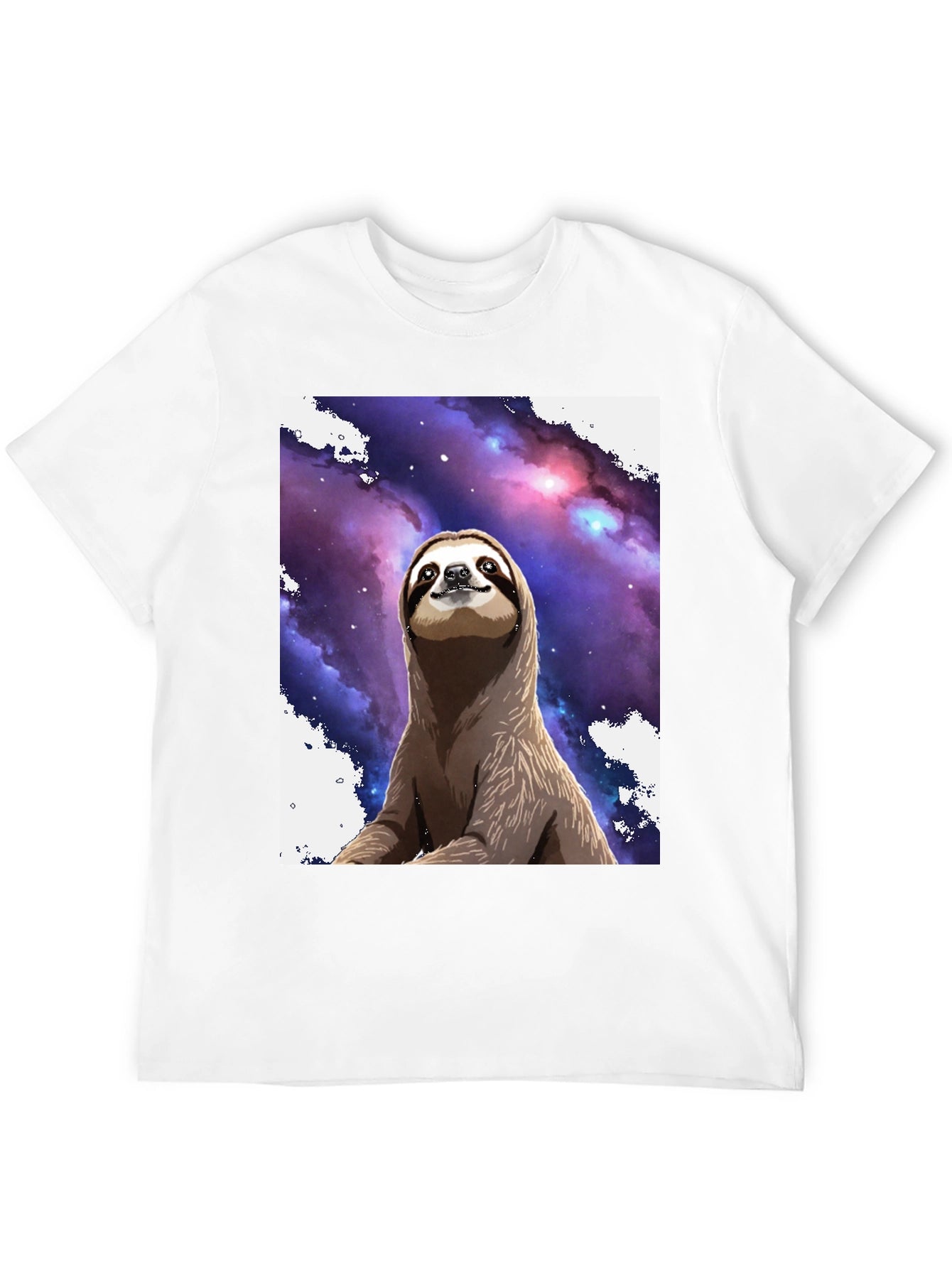 Space Sloth Black T-Shirt: Comfy & Unique