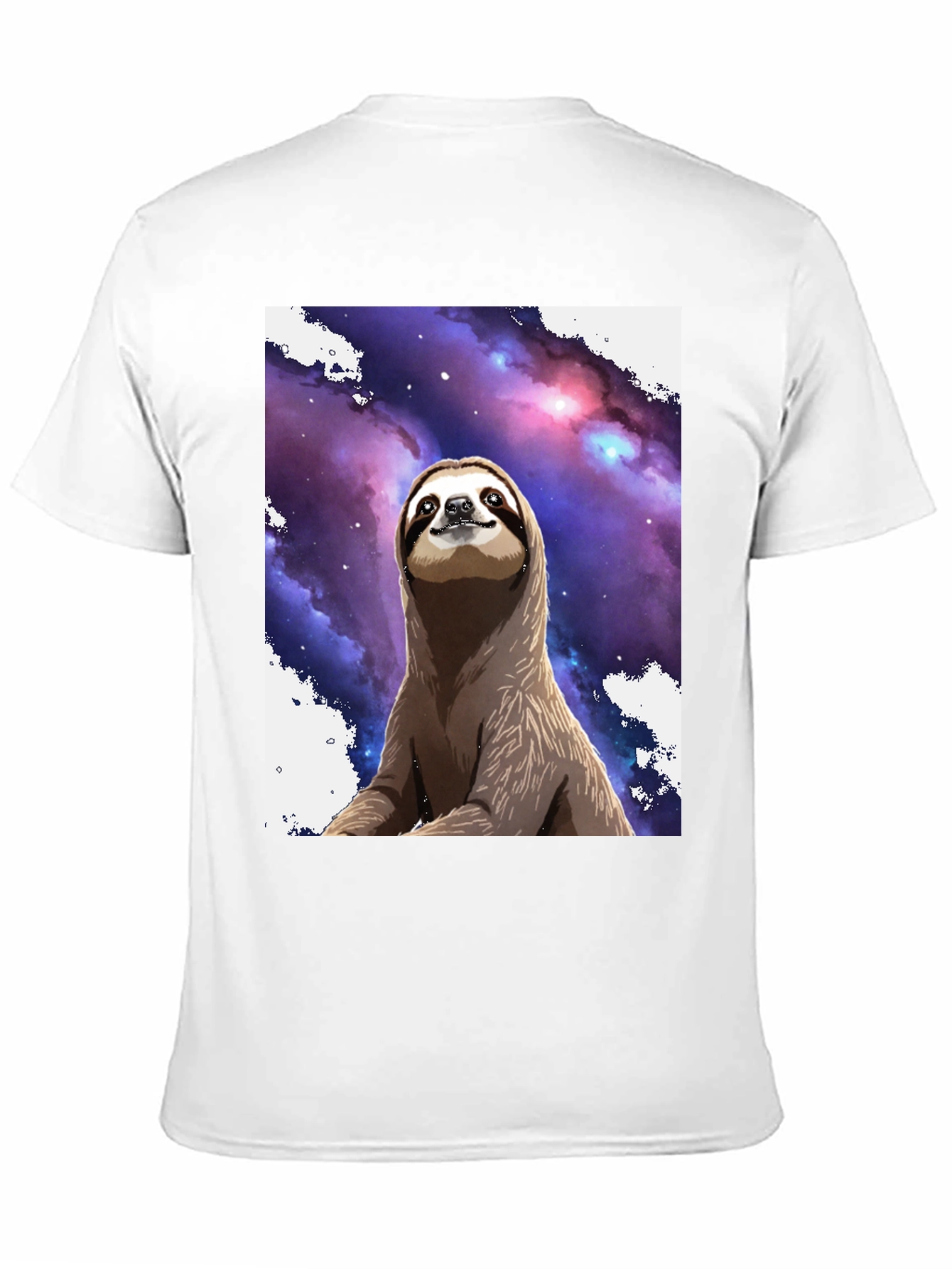Space Sloth Black T-Shirt: Comfy & Unique