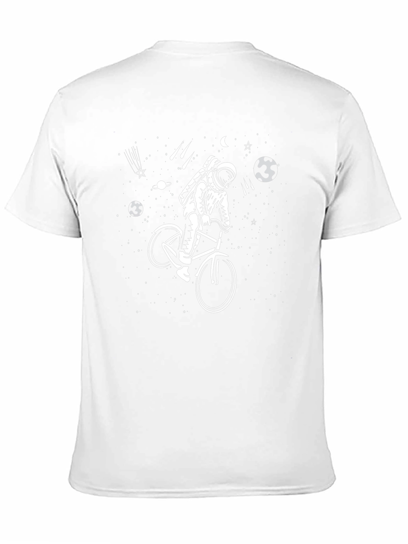 Astronaut on Bike Space Graphic Tee