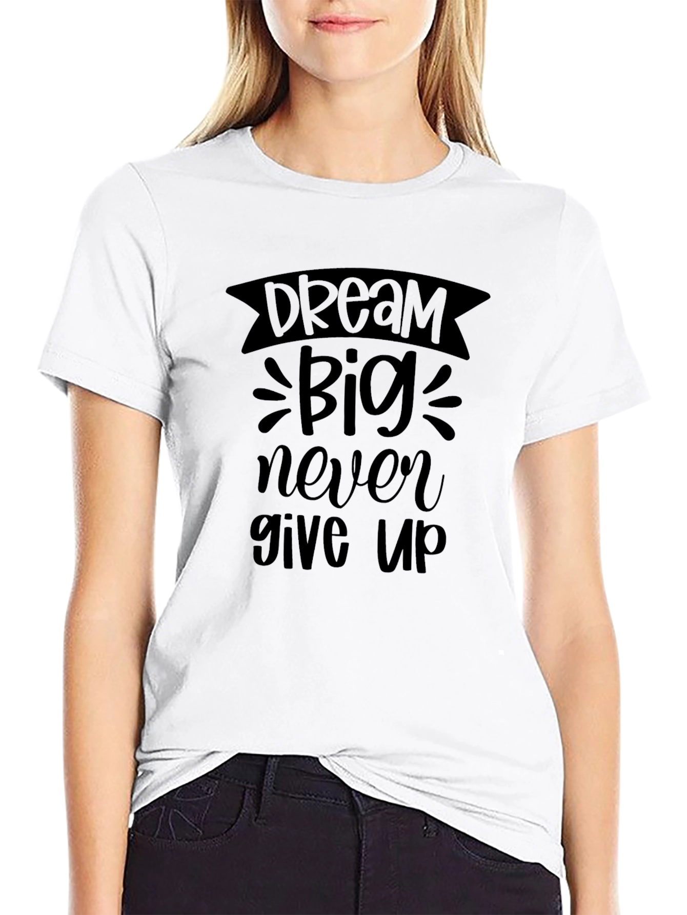 Dream Big T-Shirt - Motivational Black Tee