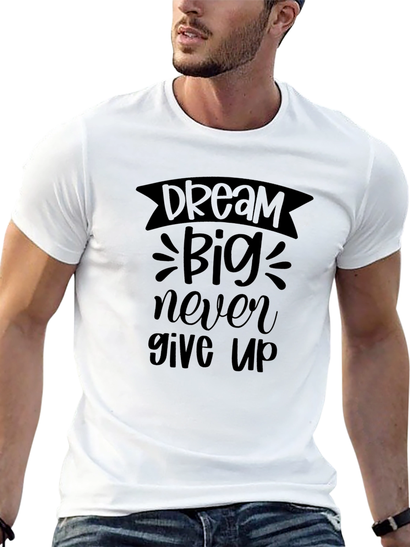 Dream Big T-Shirt - Motivational Black Tee
