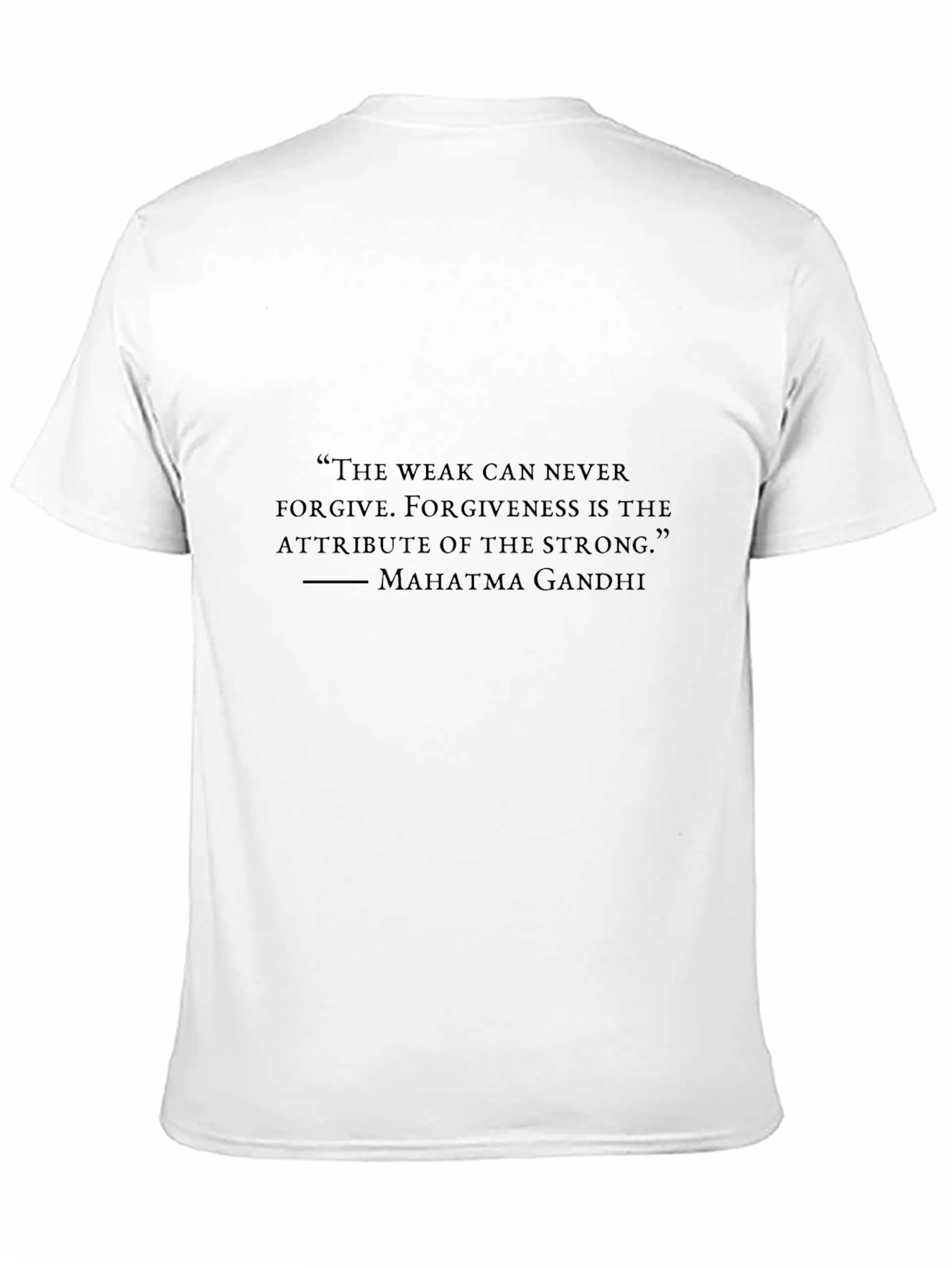 Gandhi Quote Graphic Black T-Shirt