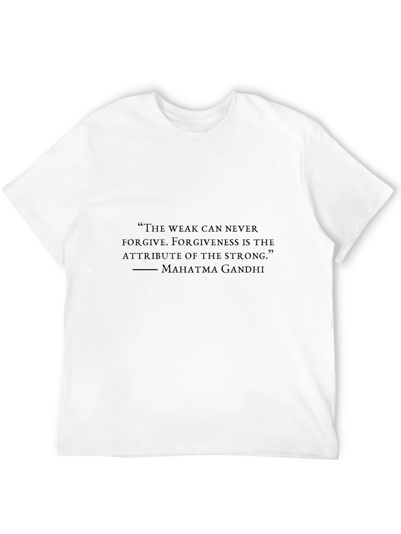 Gandhi Quote Graphic Black T-Shirt