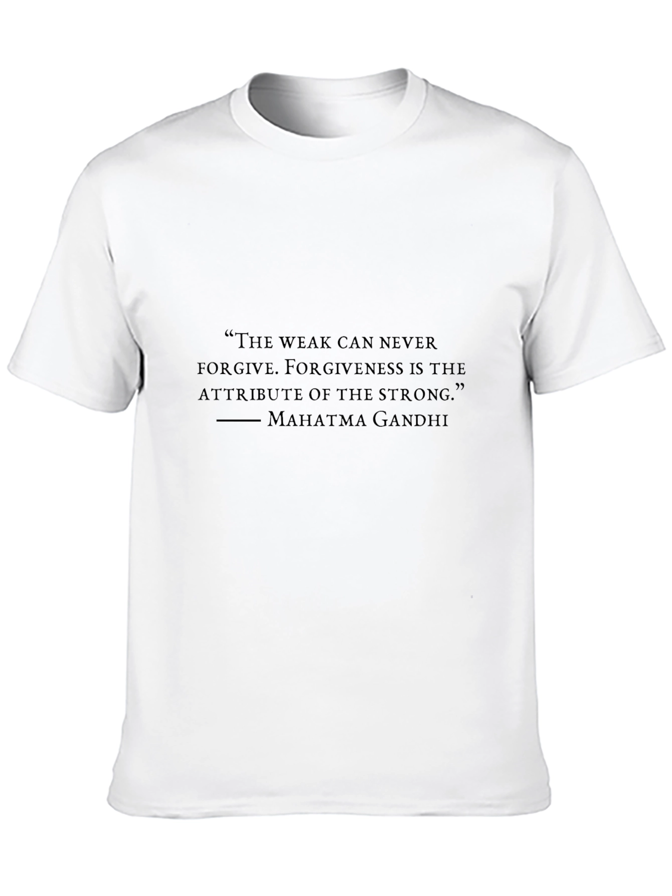 Gandhi Quote Graphic Black T-Shirt