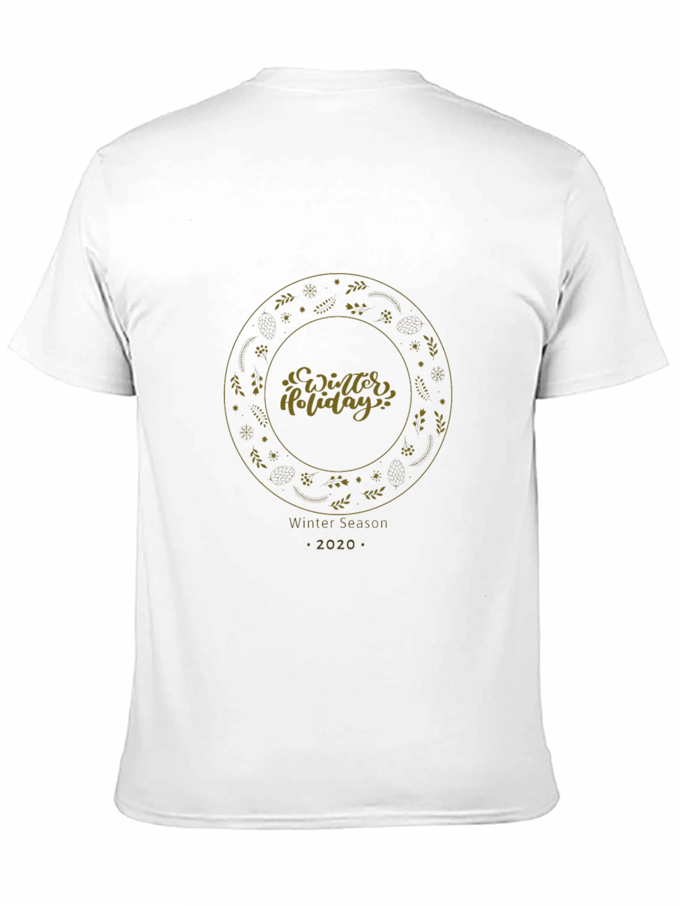 Winter Holiday Black Graphic Tee