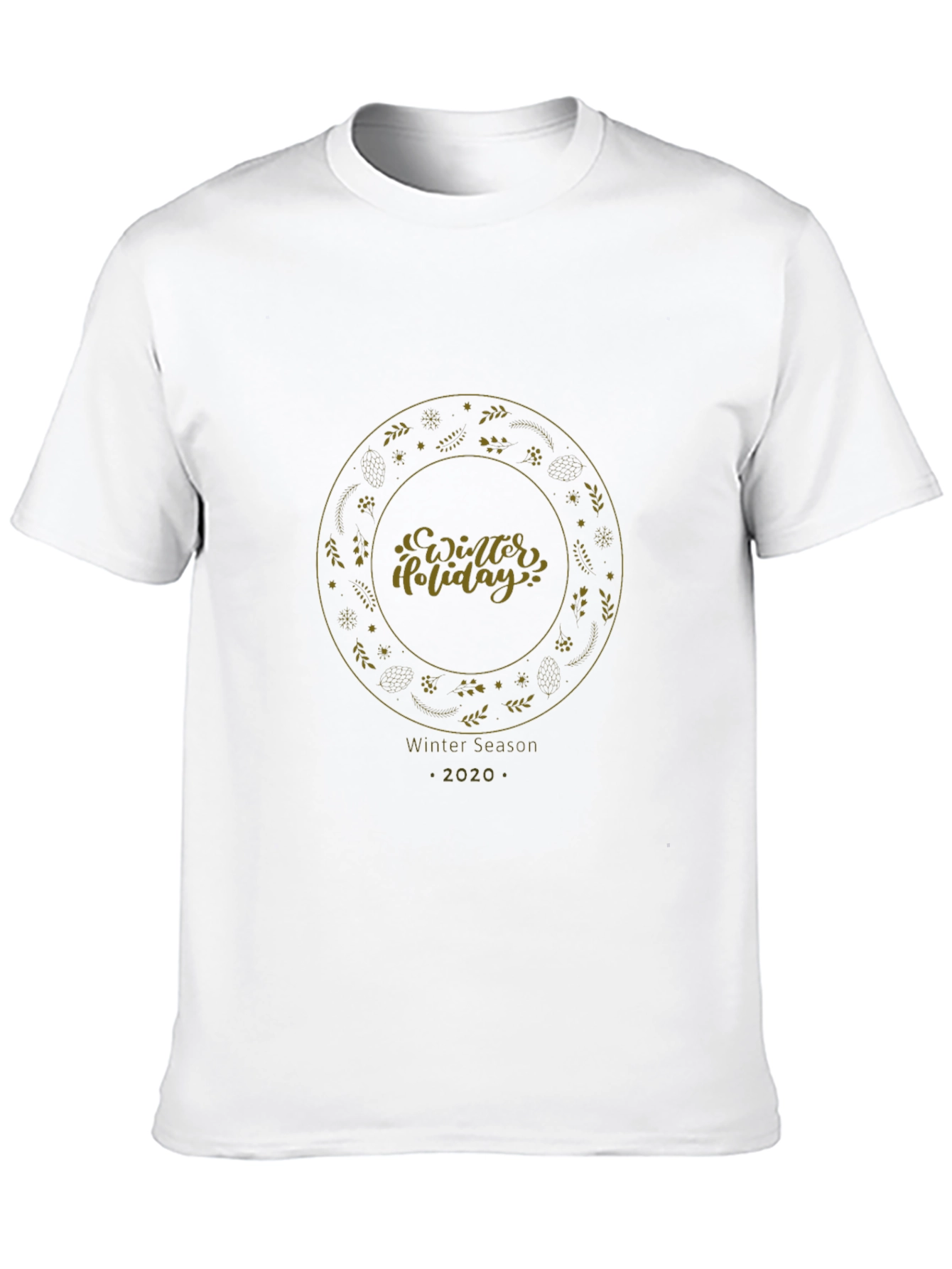 Winter Holiday Black Graphic Tee