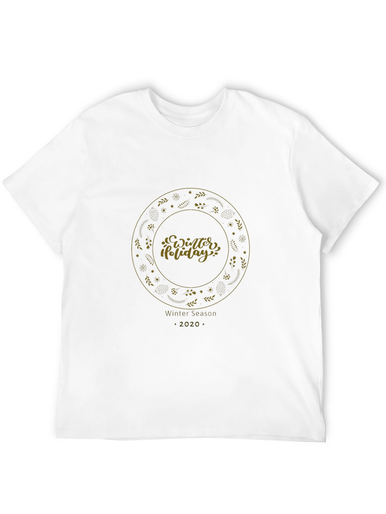 Winter Holiday Black Graphic Tee