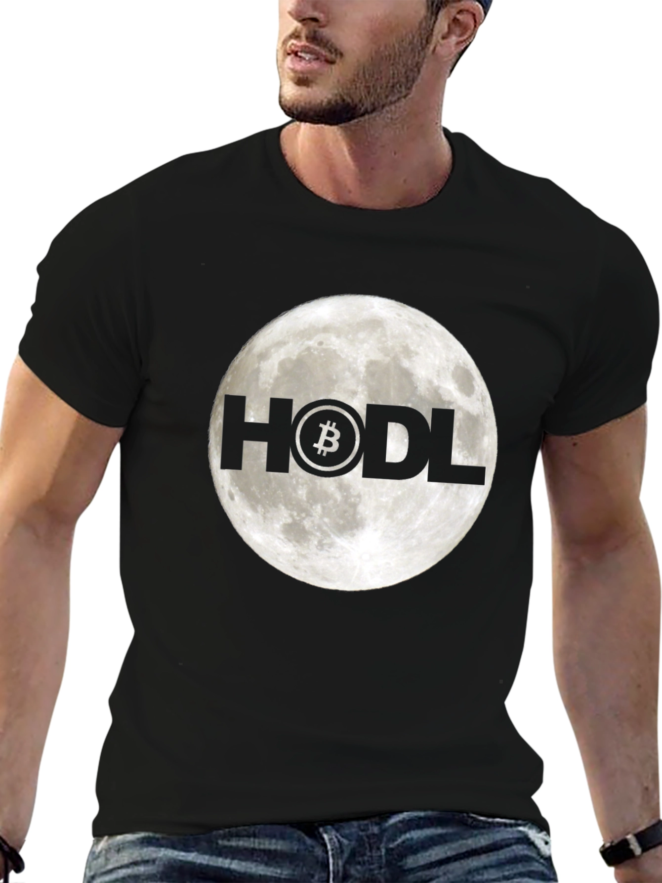 HODL Bitcoin Moon T-Shirt - Crypto Investor Tee