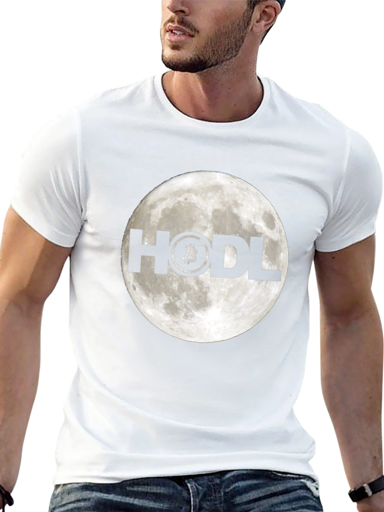 HODL Bitcoin Moon T-Shirt - Crypto Investor Tee