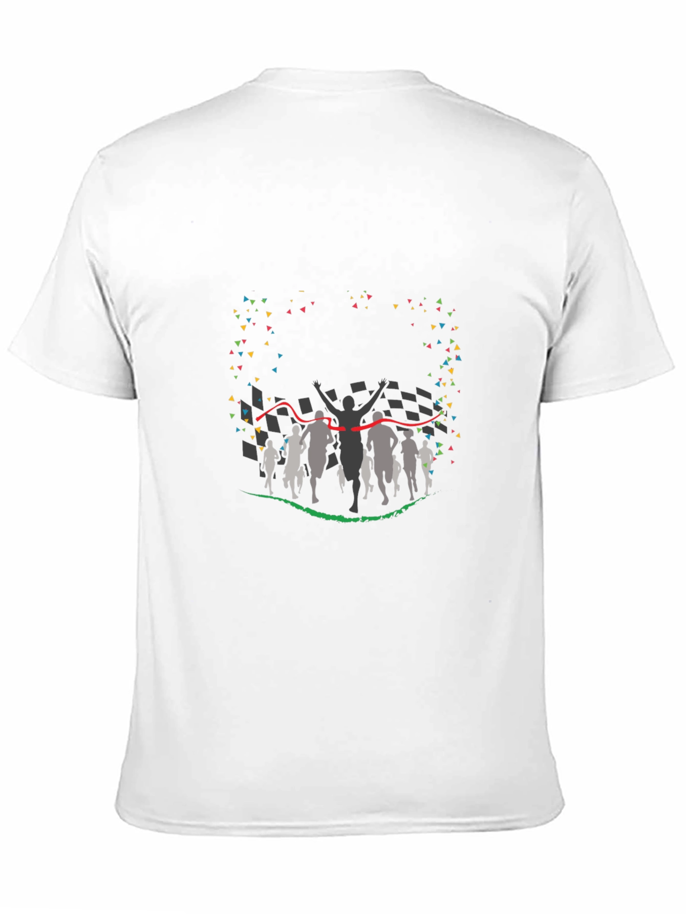 Runners Finish Line Graphic Tee - Black