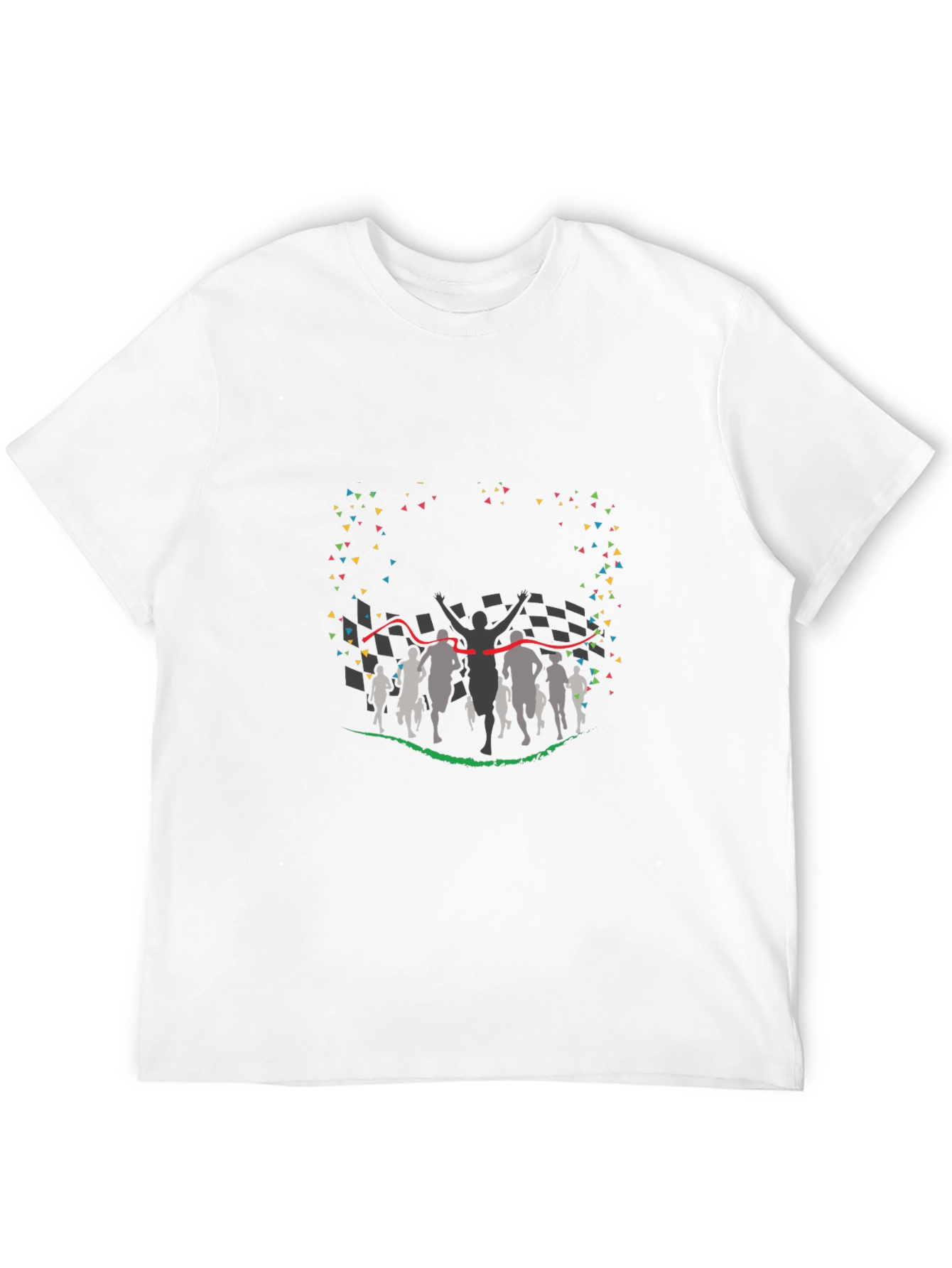 Runners Finish Line Graphic Tee - Black