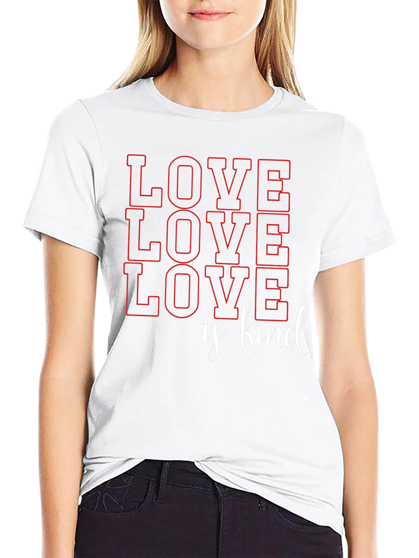 Love is Kind Graphic T-Shirt - Black