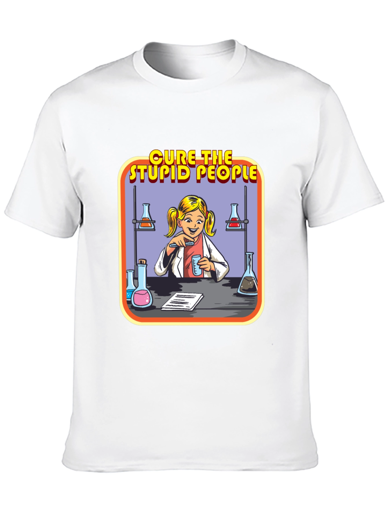 Cure The Stupid People Science T-Shirt