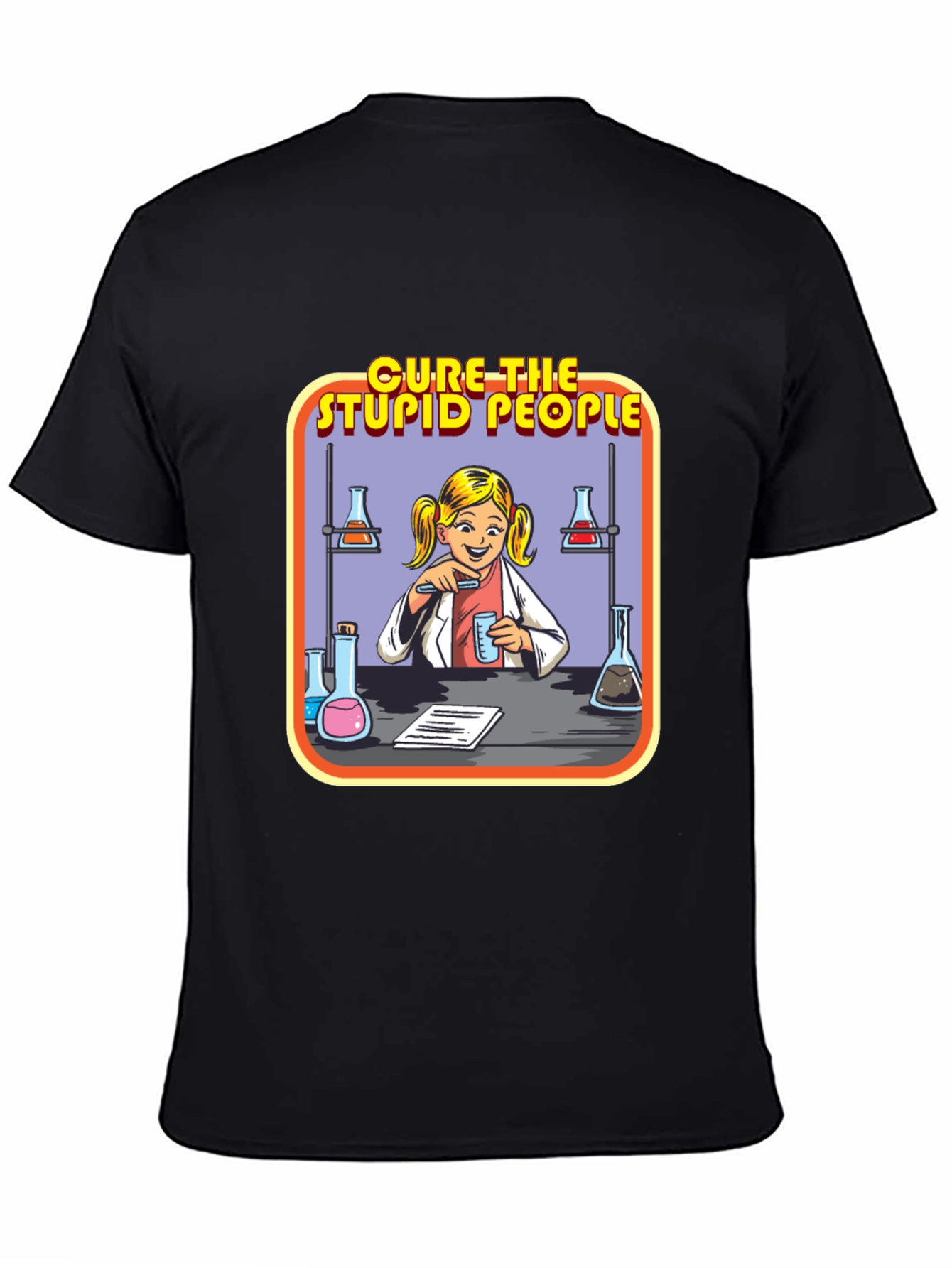 Cure The Stupid People Science T-Shirt