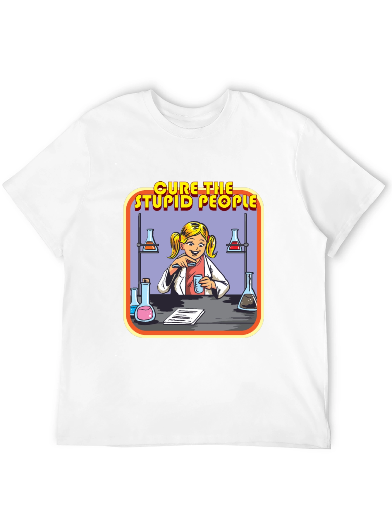 Cure The Stupid People Science T-Shirt