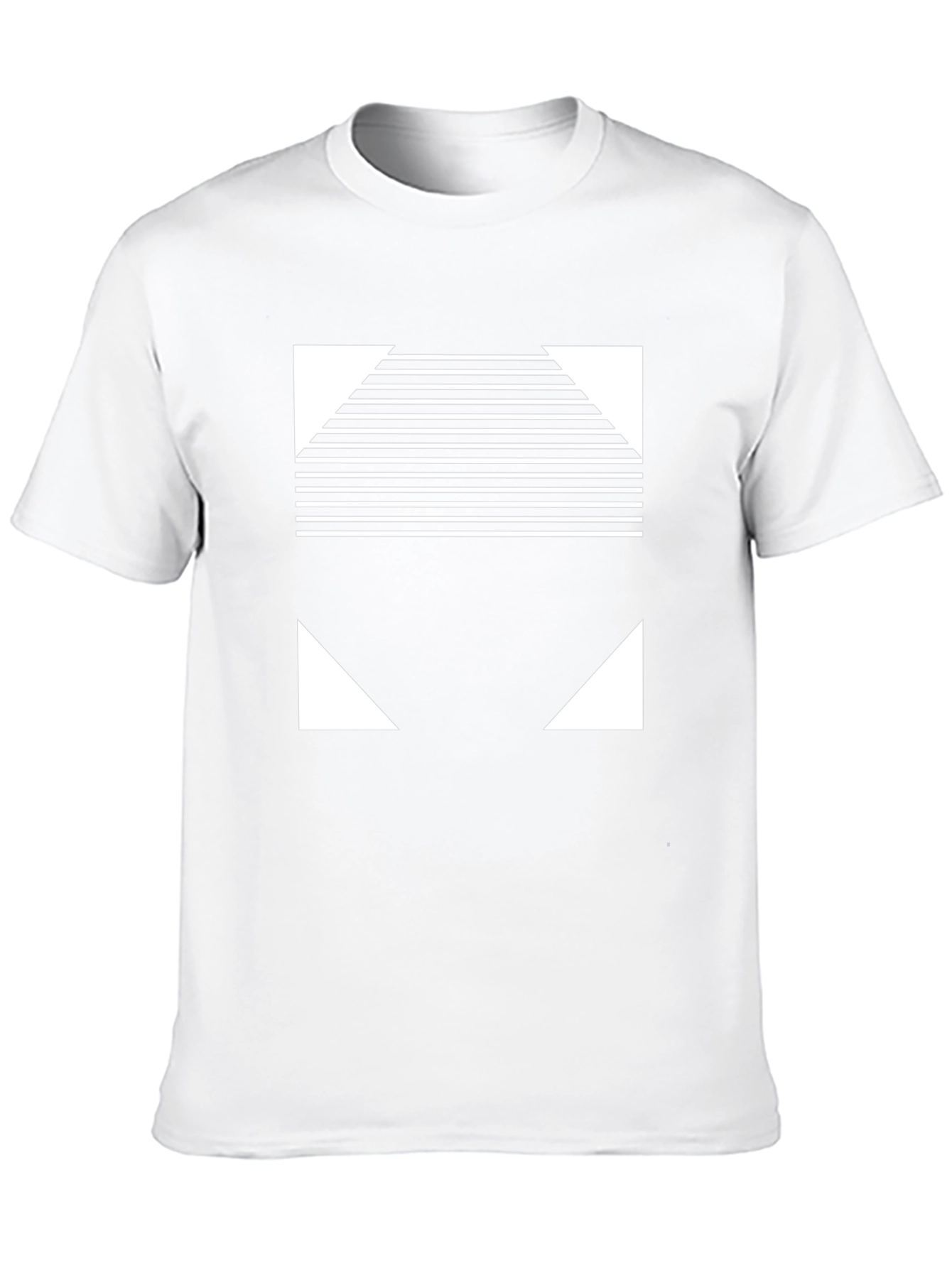 Modern Geometric Black T-Shirt