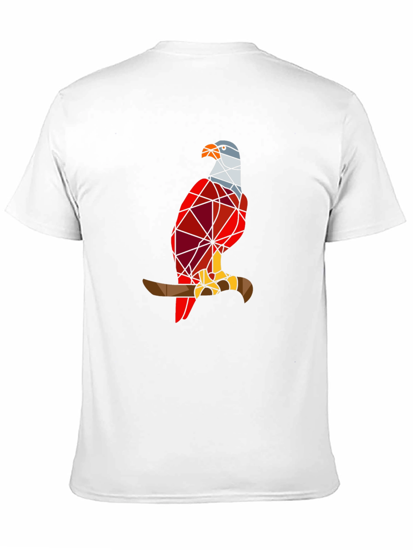 Geometric Eagle Graphic Tee - Stylish Bird Design T-Shirt