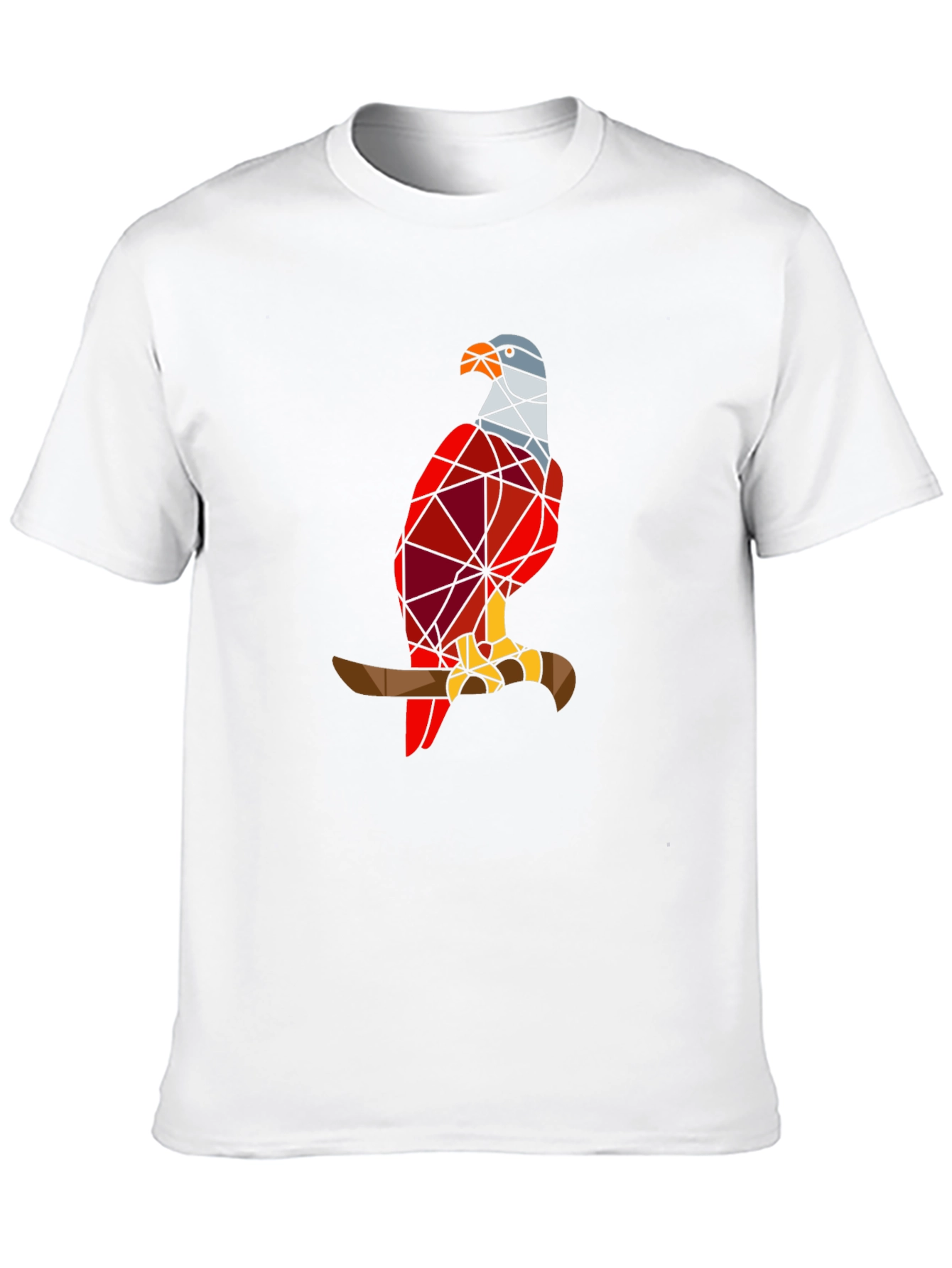 Geometric Eagle Graphic Tee - Stylish Bird Design T-Shirt