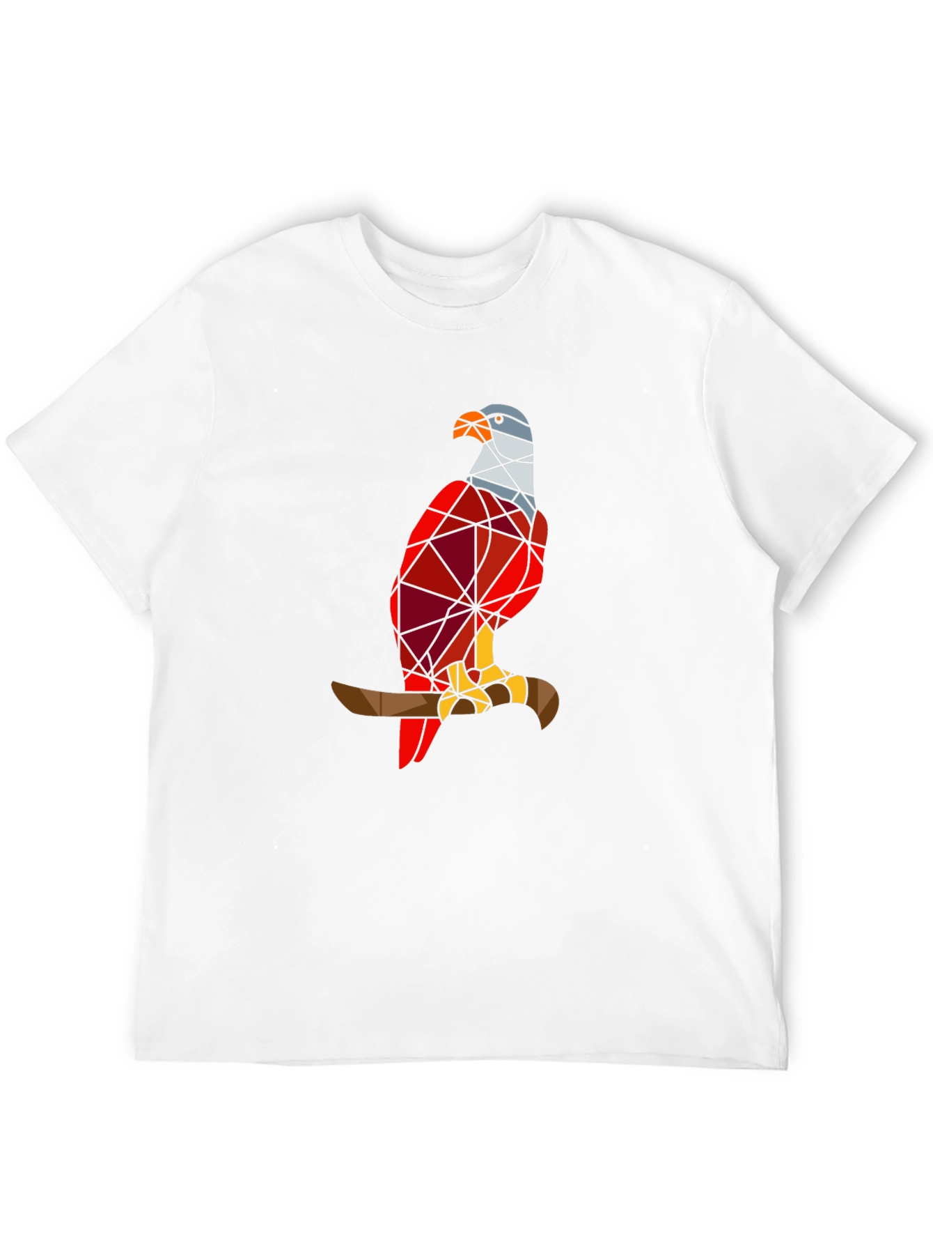Geometric Eagle Graphic Tee - Stylish Bird Design T-Shirt