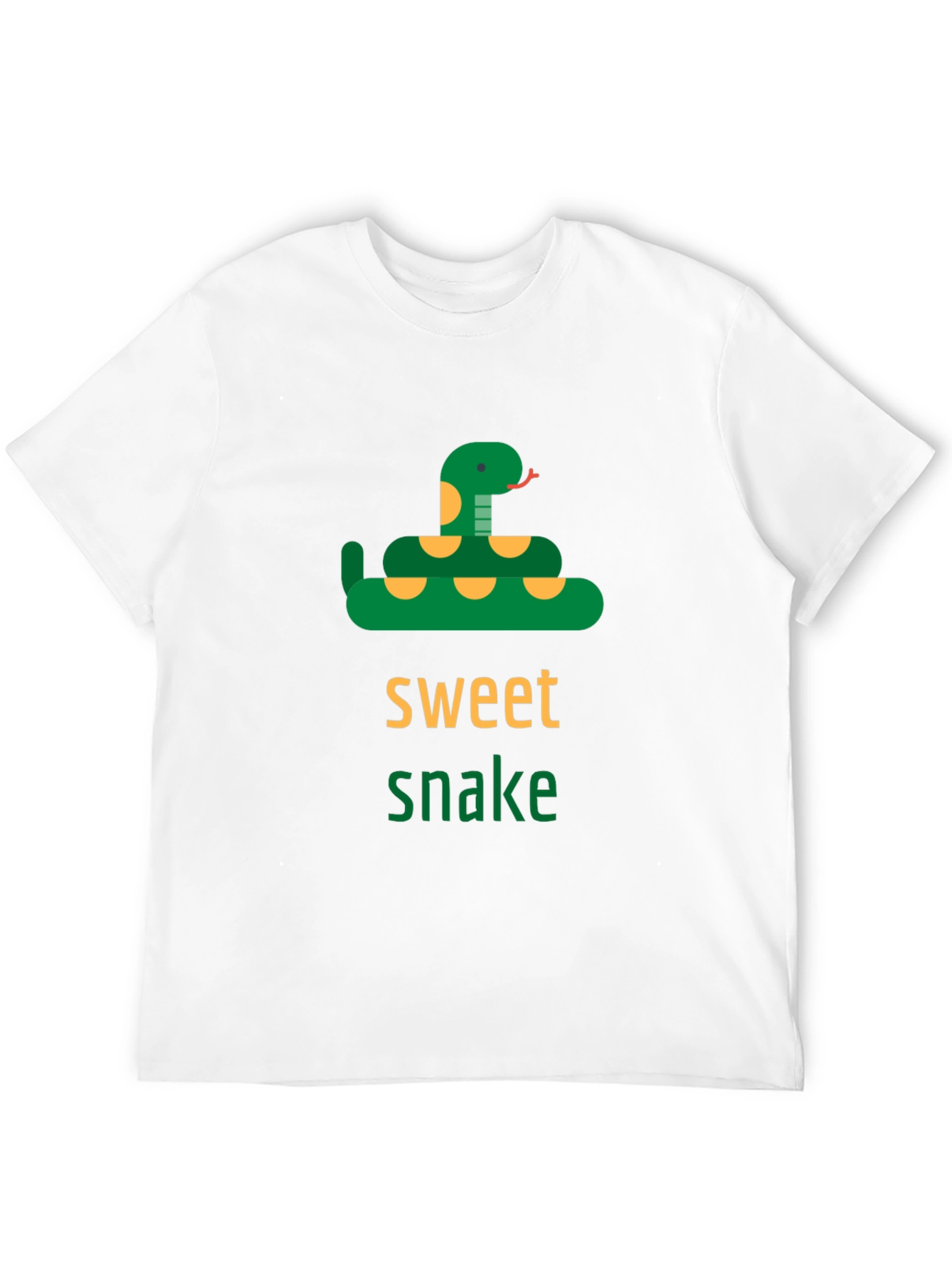 Sweet Snake Graphic Tee -  Unisex Black T-Shirt