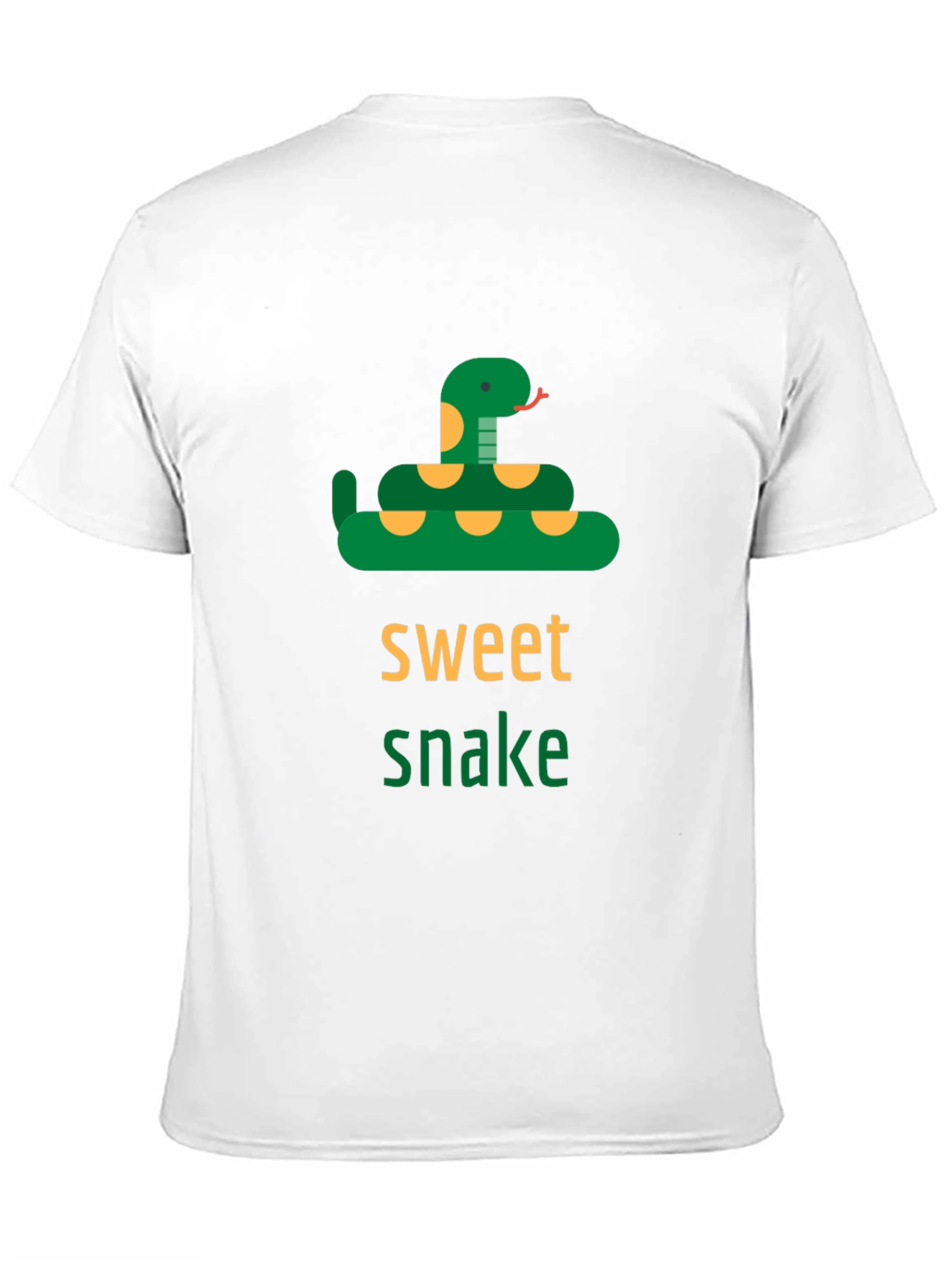 Sweet Snake Graphic Tee -  Unisex Black T-Shirt