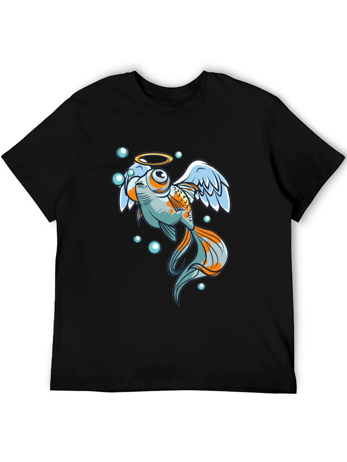 Angel Fish Graphic Tee - Black