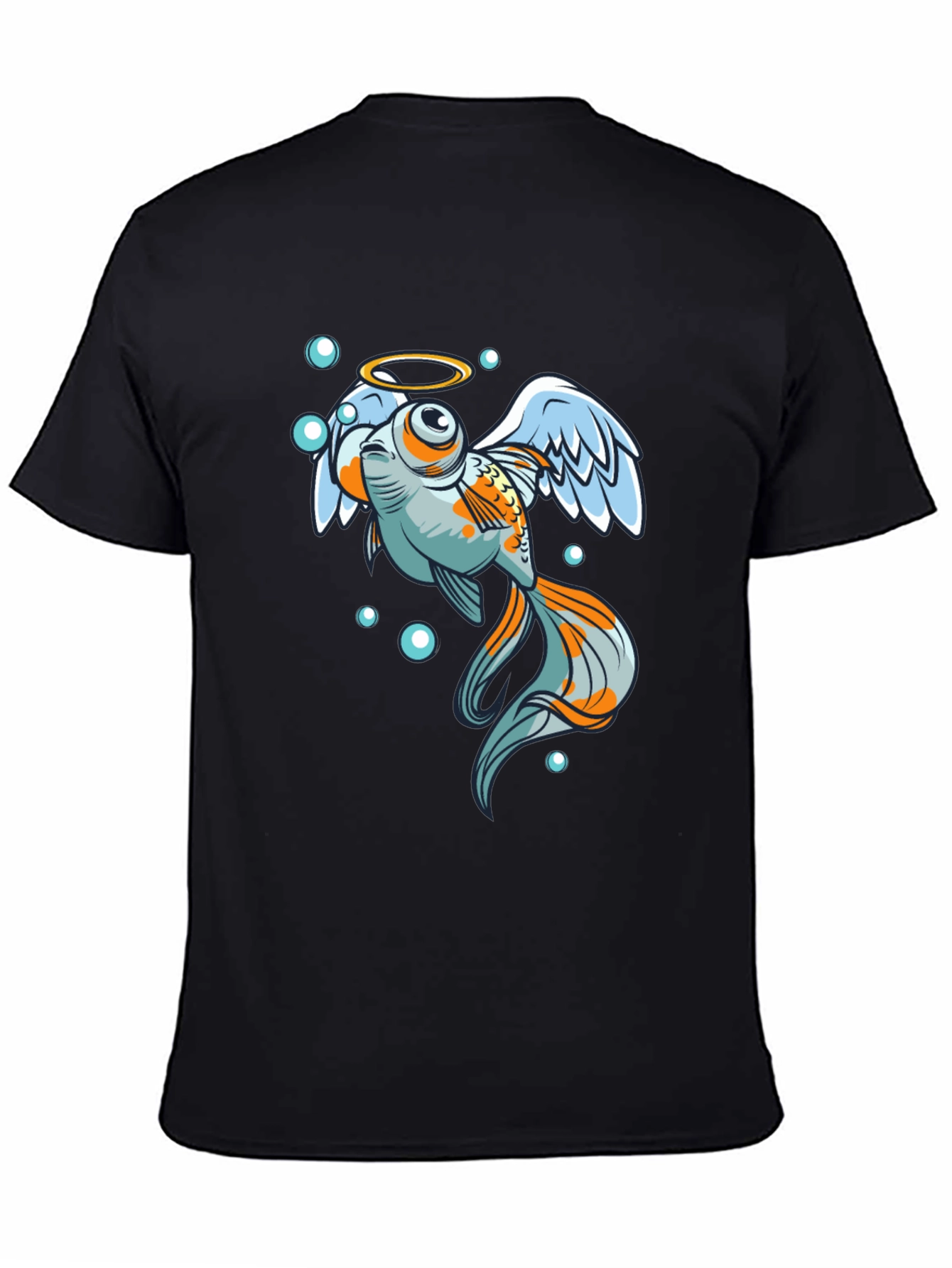 Angel Fish Graphic Tee - Black