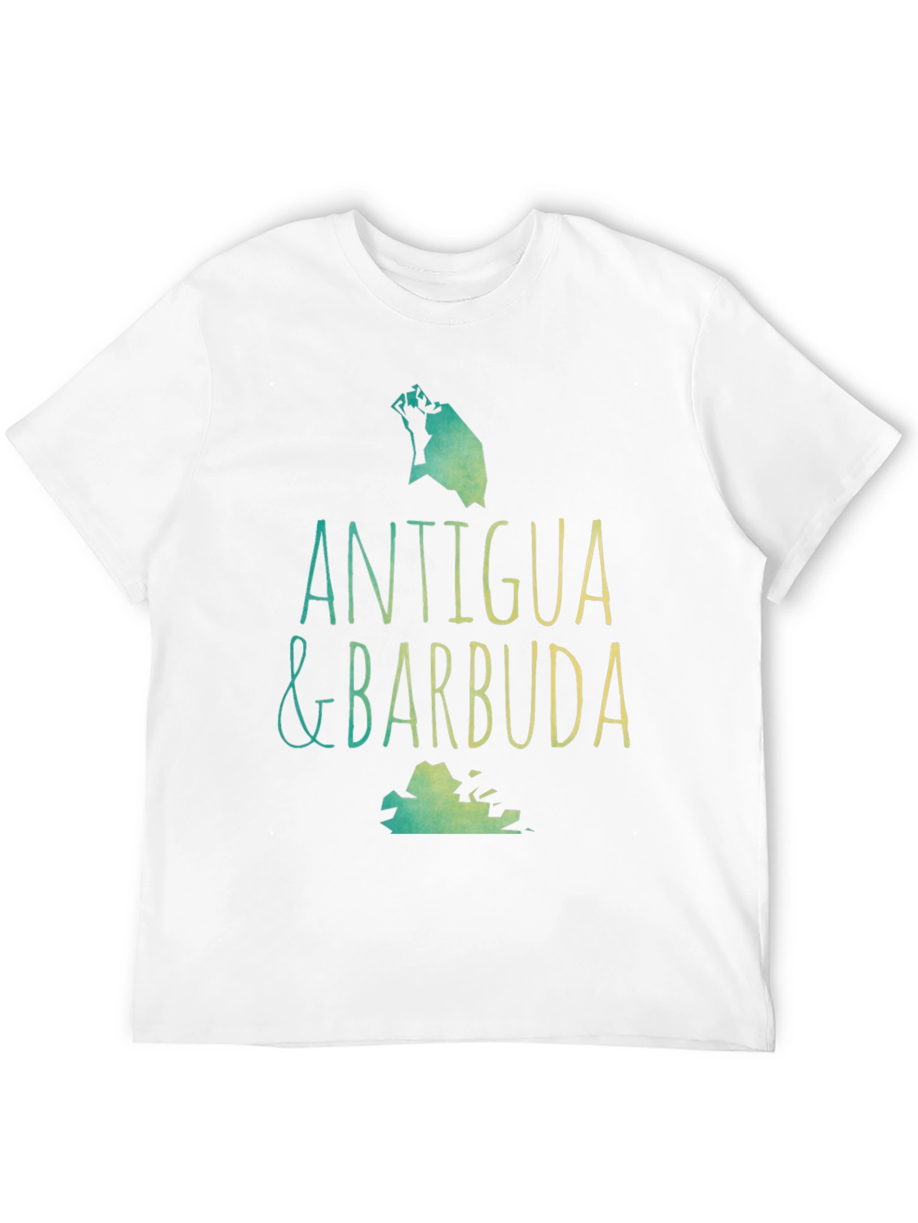 Antigua & Barbuda T-Shirt - Island Map Souvenir