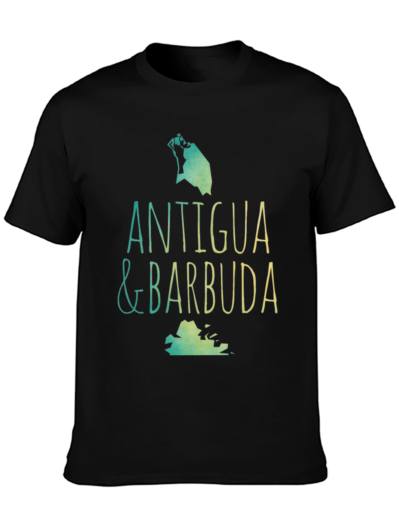 Antigua & Barbuda T-Shirt - Island Map Souvenir