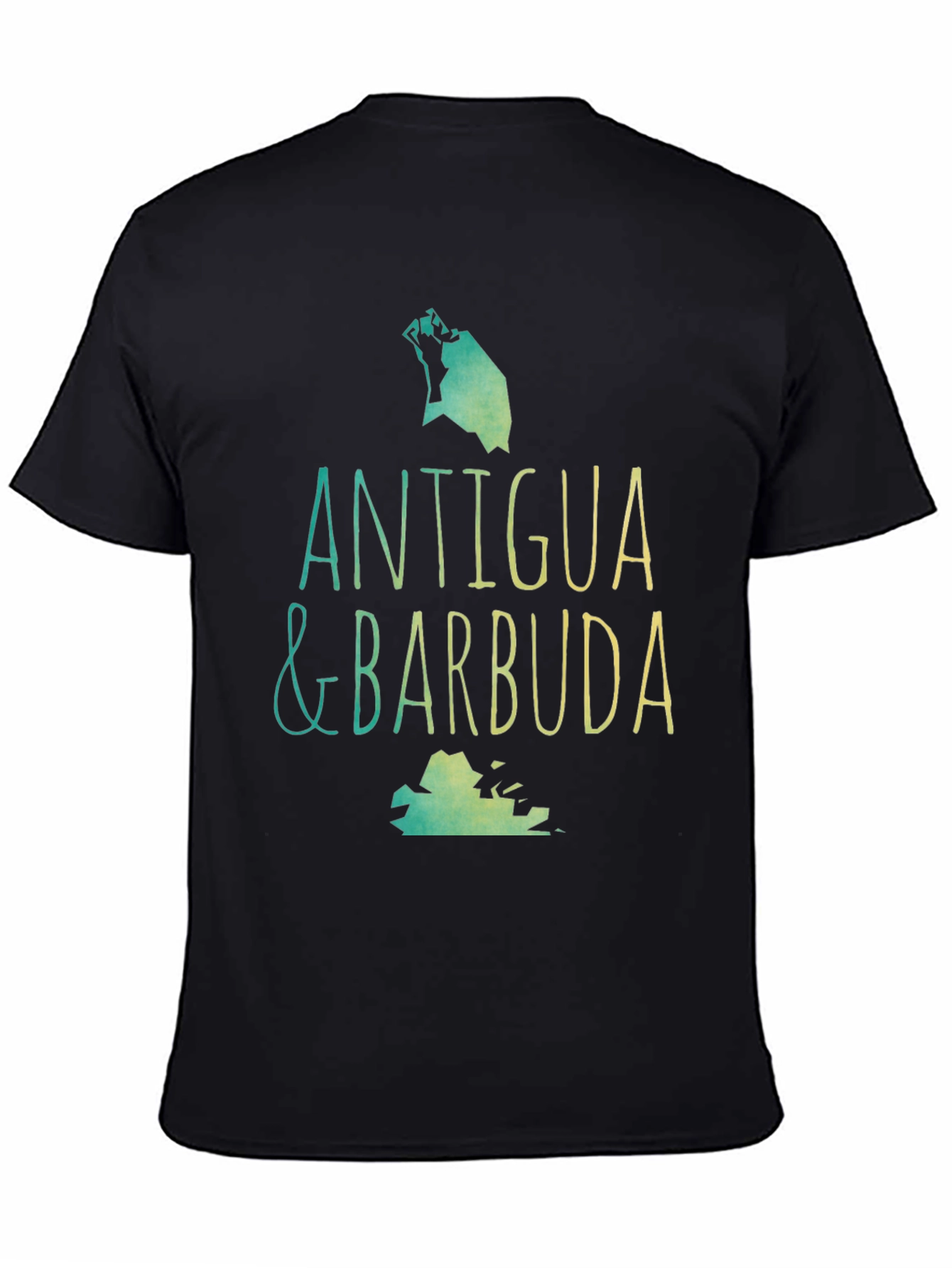 Antigua & Barbuda T-Shirt - Island Map Souvenir