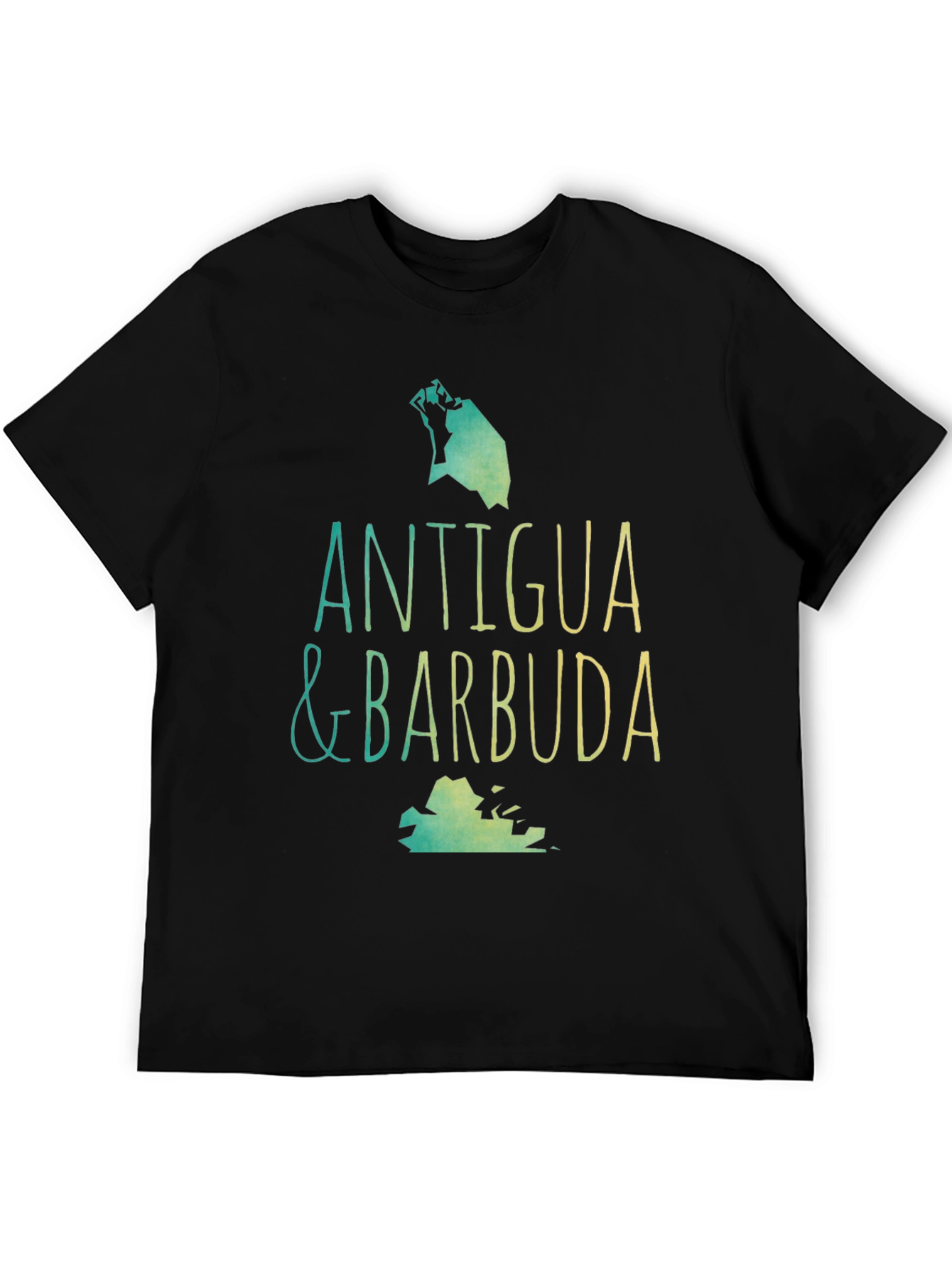 Antigua & Barbuda T-Shirt - Island Map Souvenir
