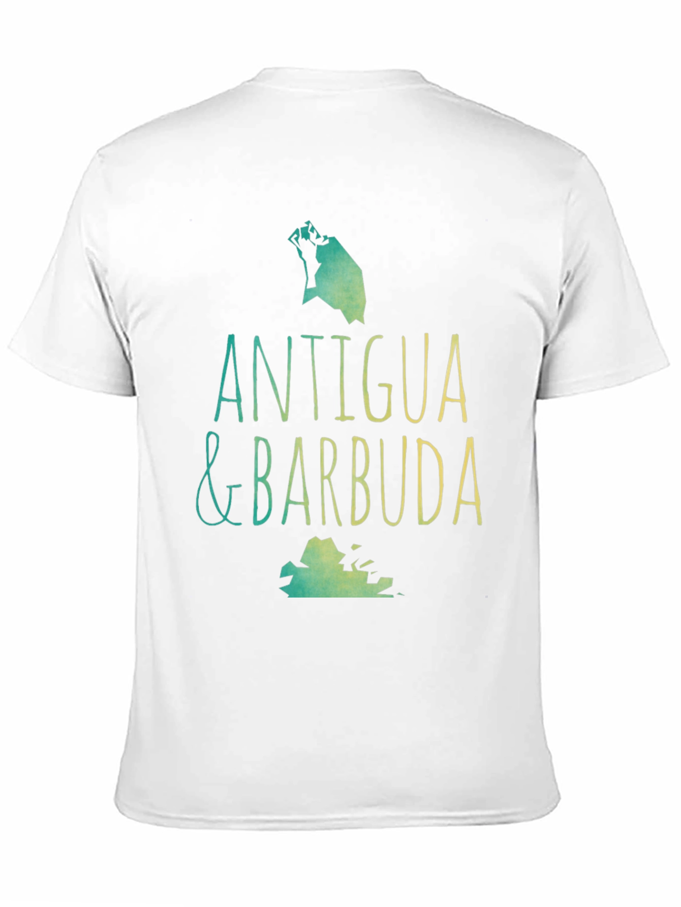 Antigua & Barbuda T-Shirt - Island Map Souvenir